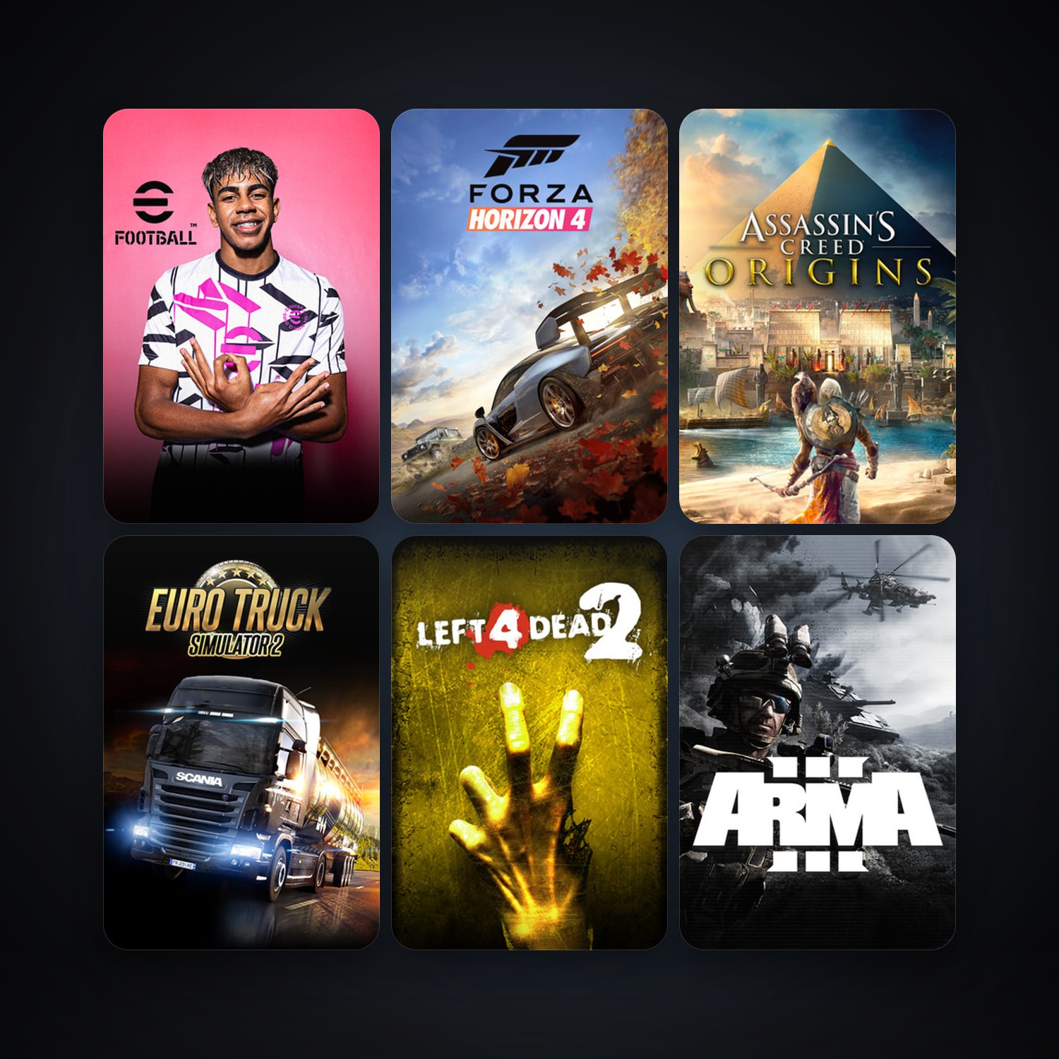 Left 4 Dead 2 + Arma 3, 31 games, clean — HabibiAccounts