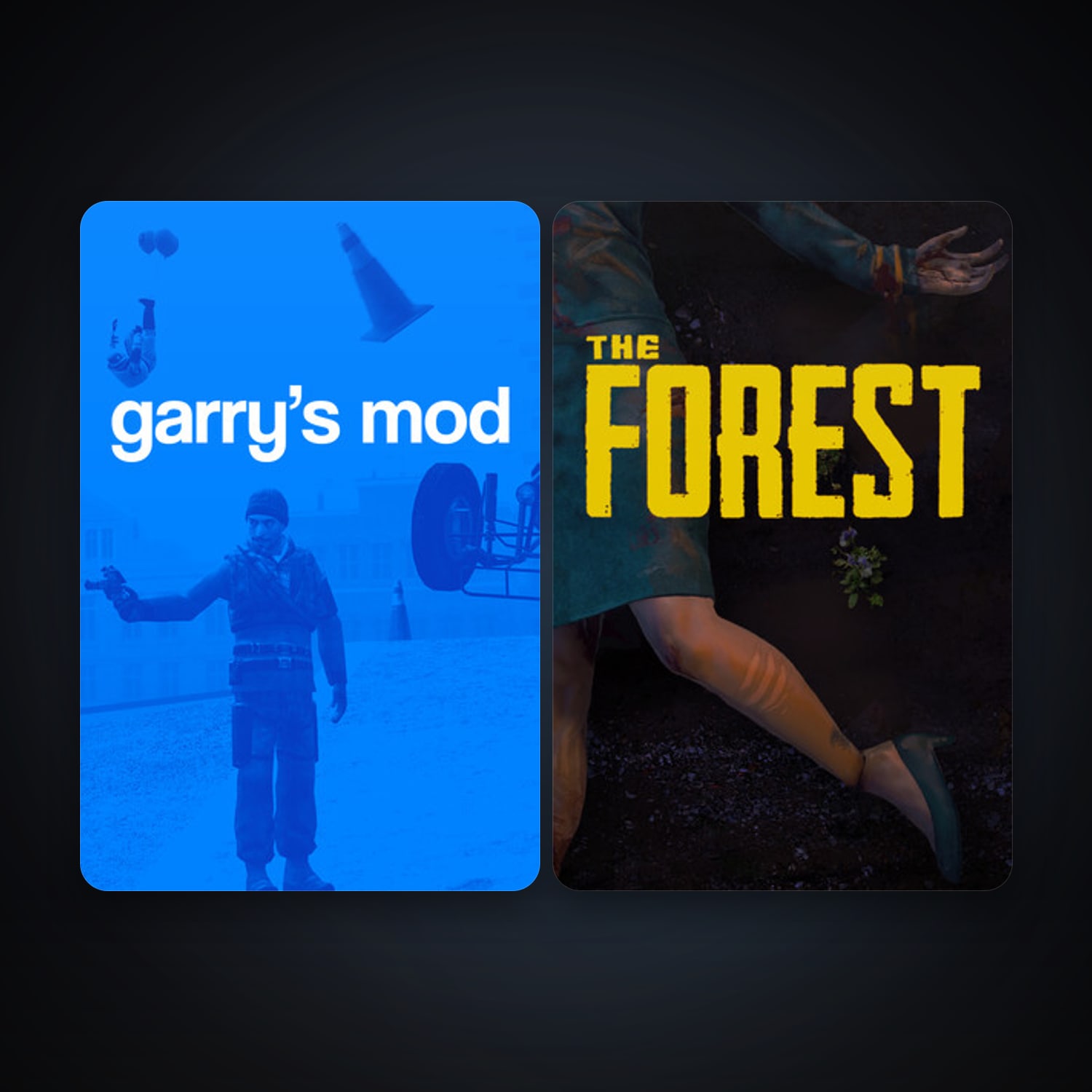 Garry's Mod + The Forest, 4 games, clean — HabibiAccounts