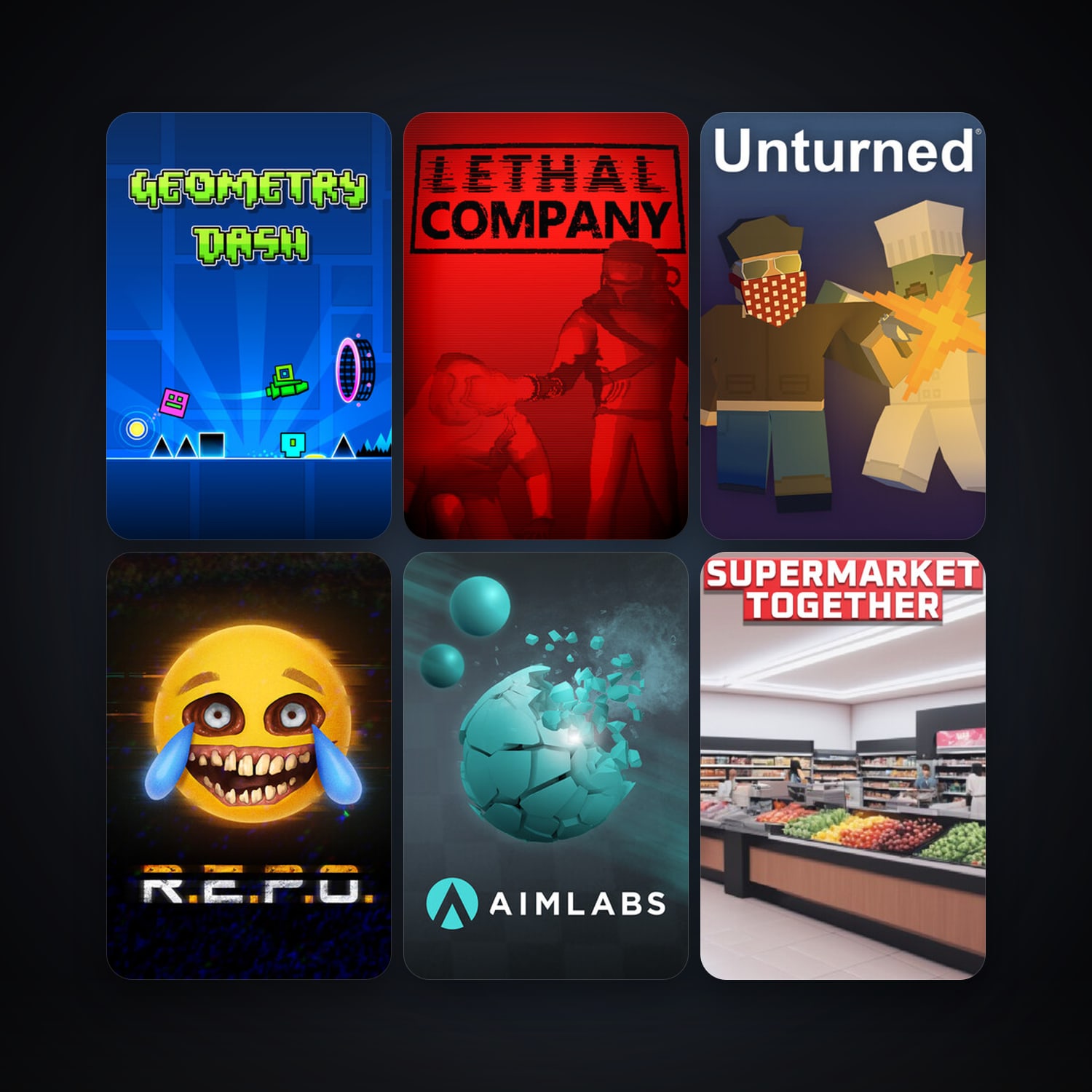 Unturned + Geometry Dash, 25 games, clean — HabibiAccounts