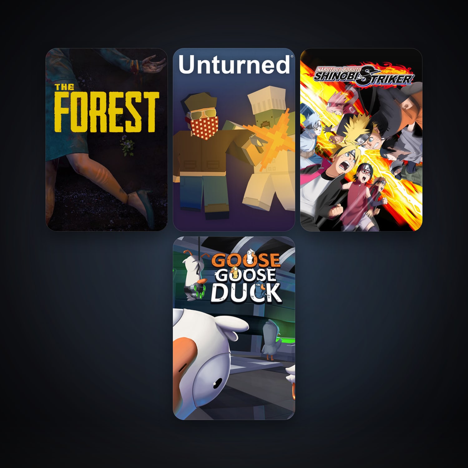 The Forest + Unturned, 5 games, clean — HabibiAccounts