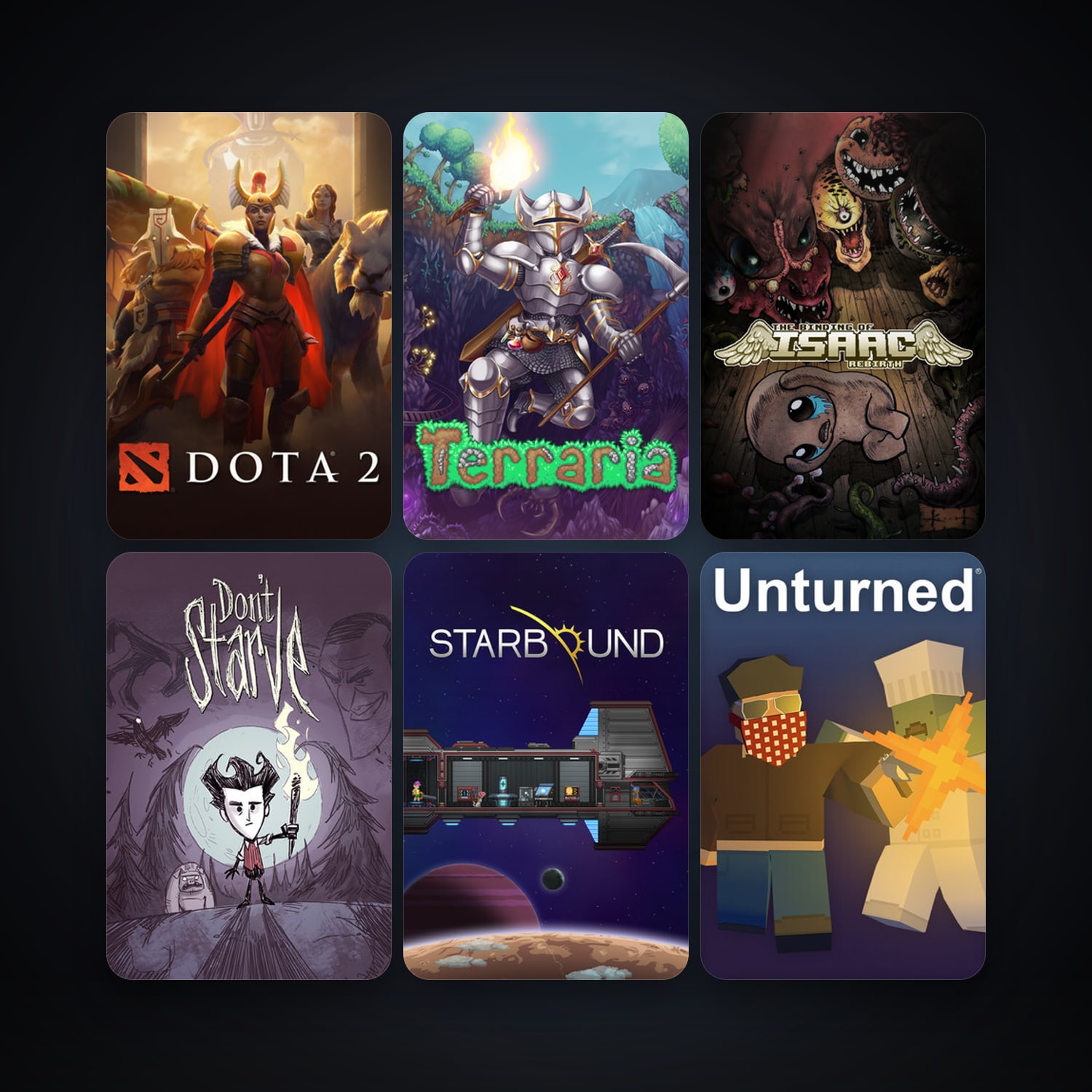 Dota 2 + Terraria, 33 games, Steam 10, clean — HabibiAccounts