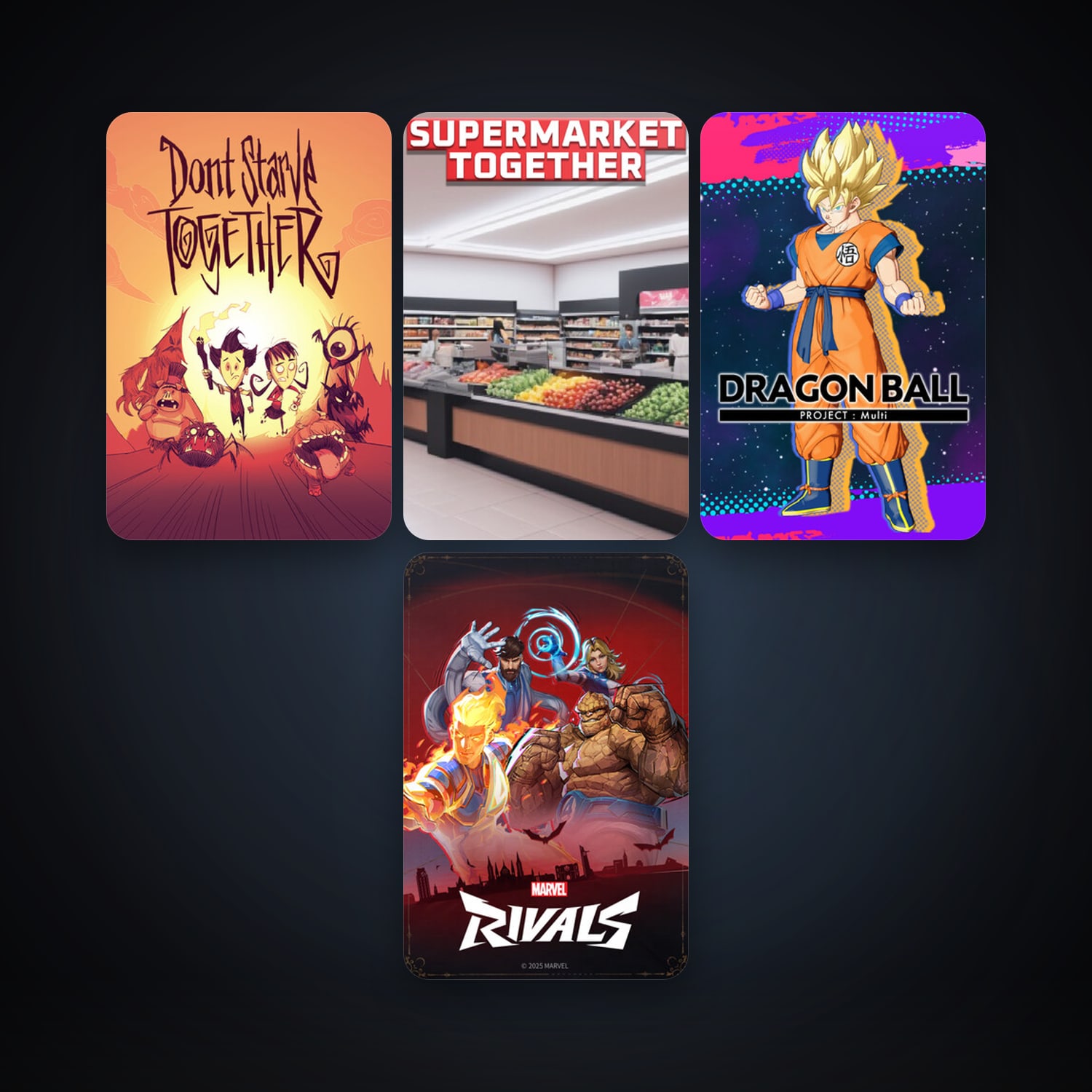 Don't Starve Together + DRAGON BALL GEKISHIN SQUADRA, 6 games, clean — HabibiAccounts
