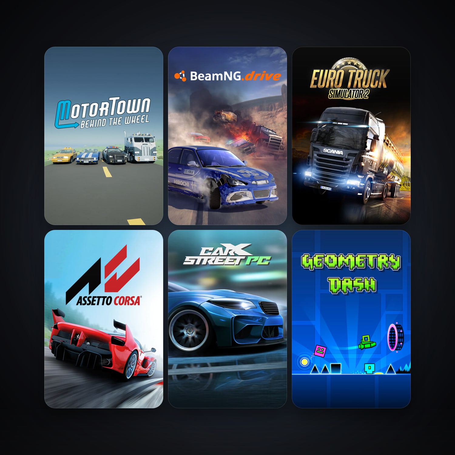 Euro Truck Simulator 2 + Assetto Corsa, 35 games, clean — HabibiAccounts