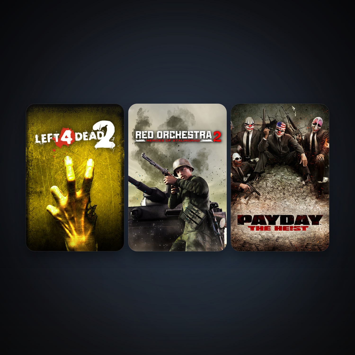Left 4 Dead 2 + PAYDAY The Heist, 4 games, clean — HabibiAccounts