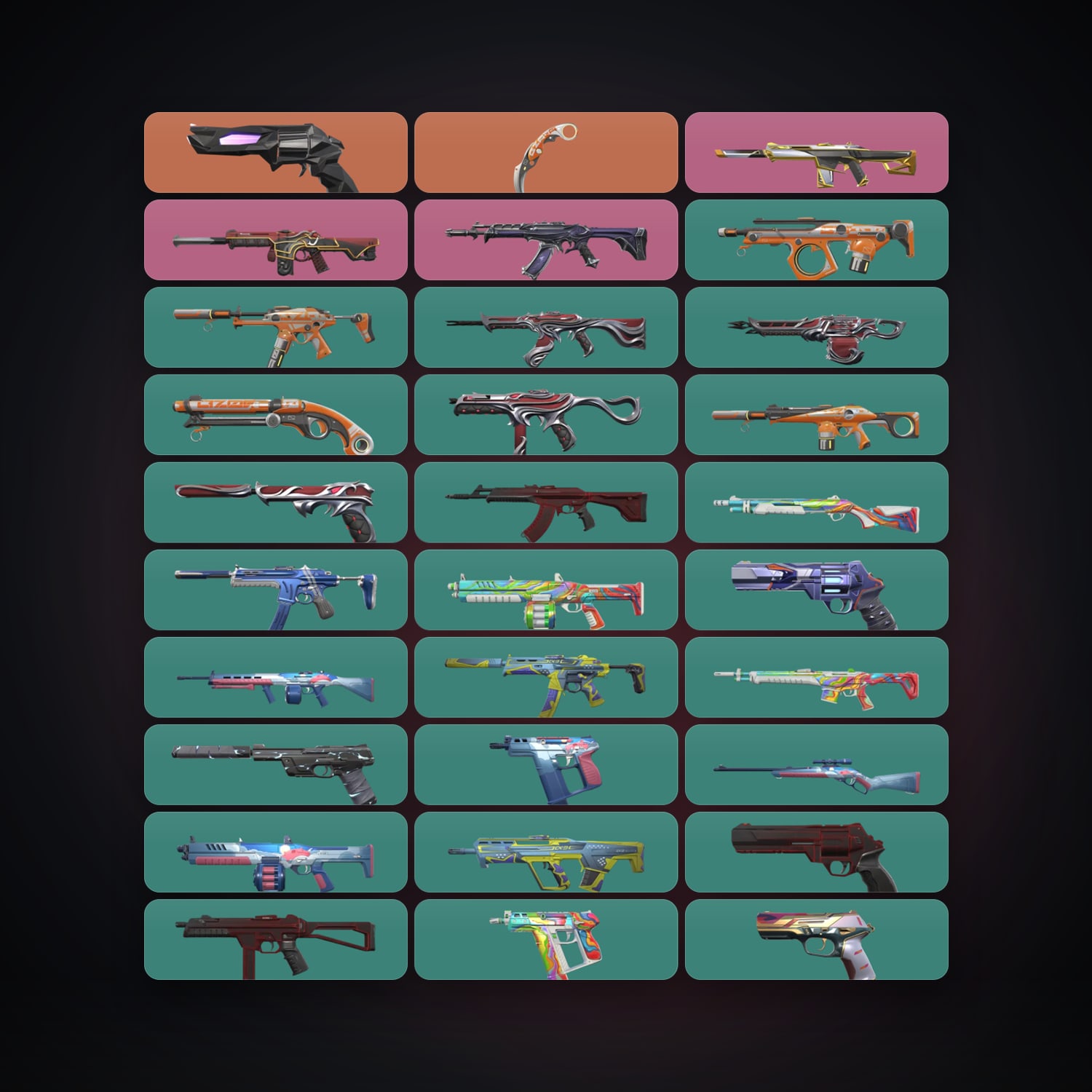 AP Plat 1 locker — 1 knives, 32 skins, lvl 89 — HabibiAccounts