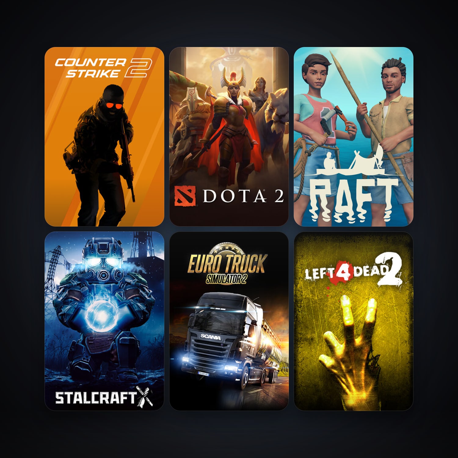 Left 4 Dead 2 + Dota 2, 24 games, clean — HabibiAccounts