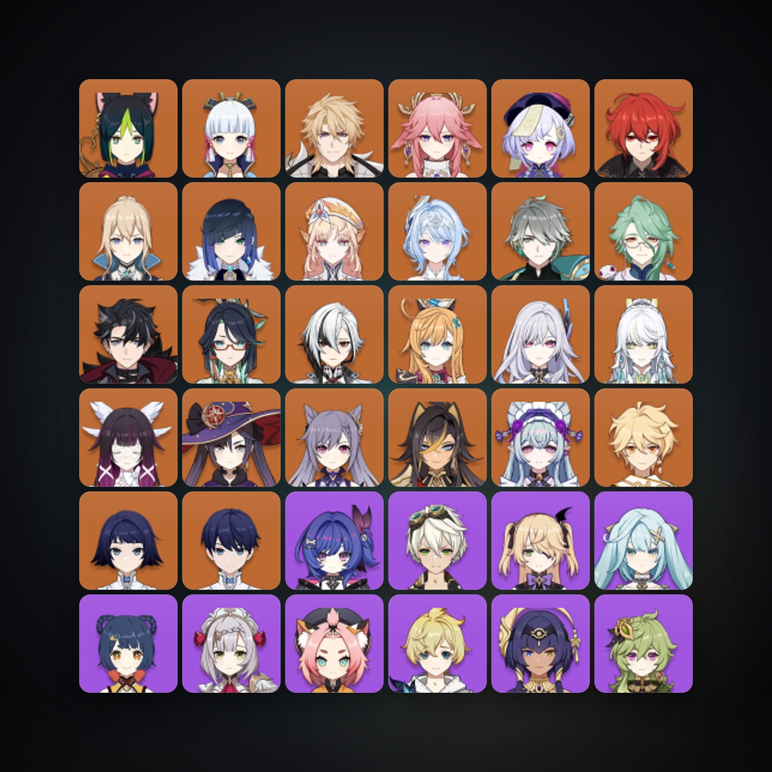 جينشن إمباكت | AR 60 | 72 شخصية | 23× 5★ — HabibiAccounts