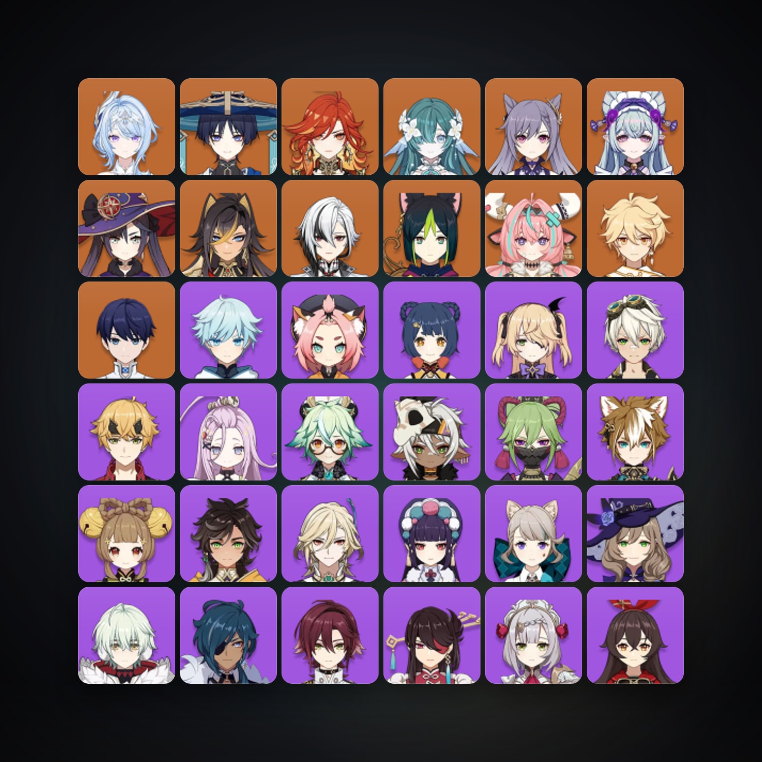 جينشن إمباكت | AR 55 | 48 شخصية | 11× 5★ — HabibiAccounts