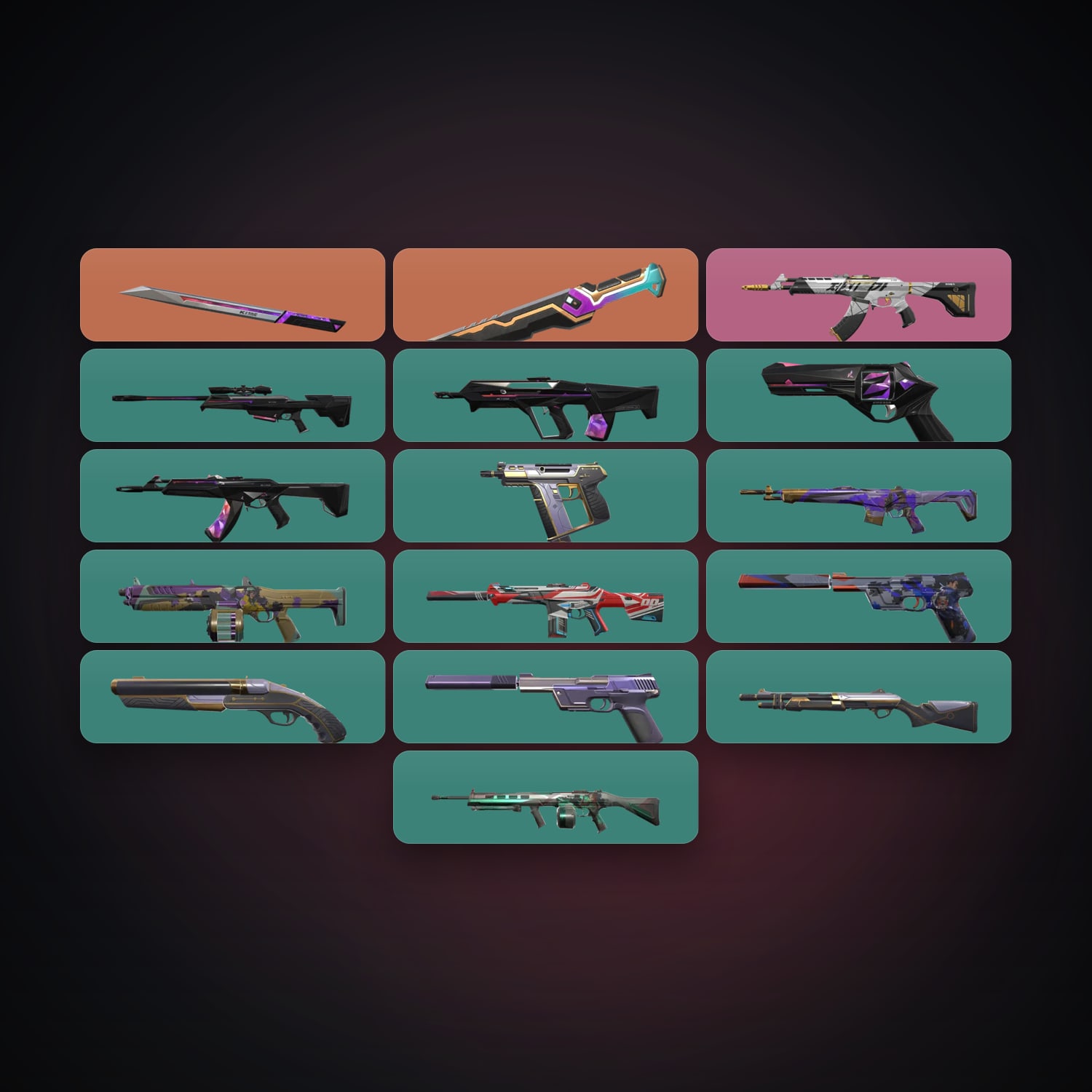 AP Plat 3 locker — 2 knives, 17 skins, lvl 76 — HabibiAccounts