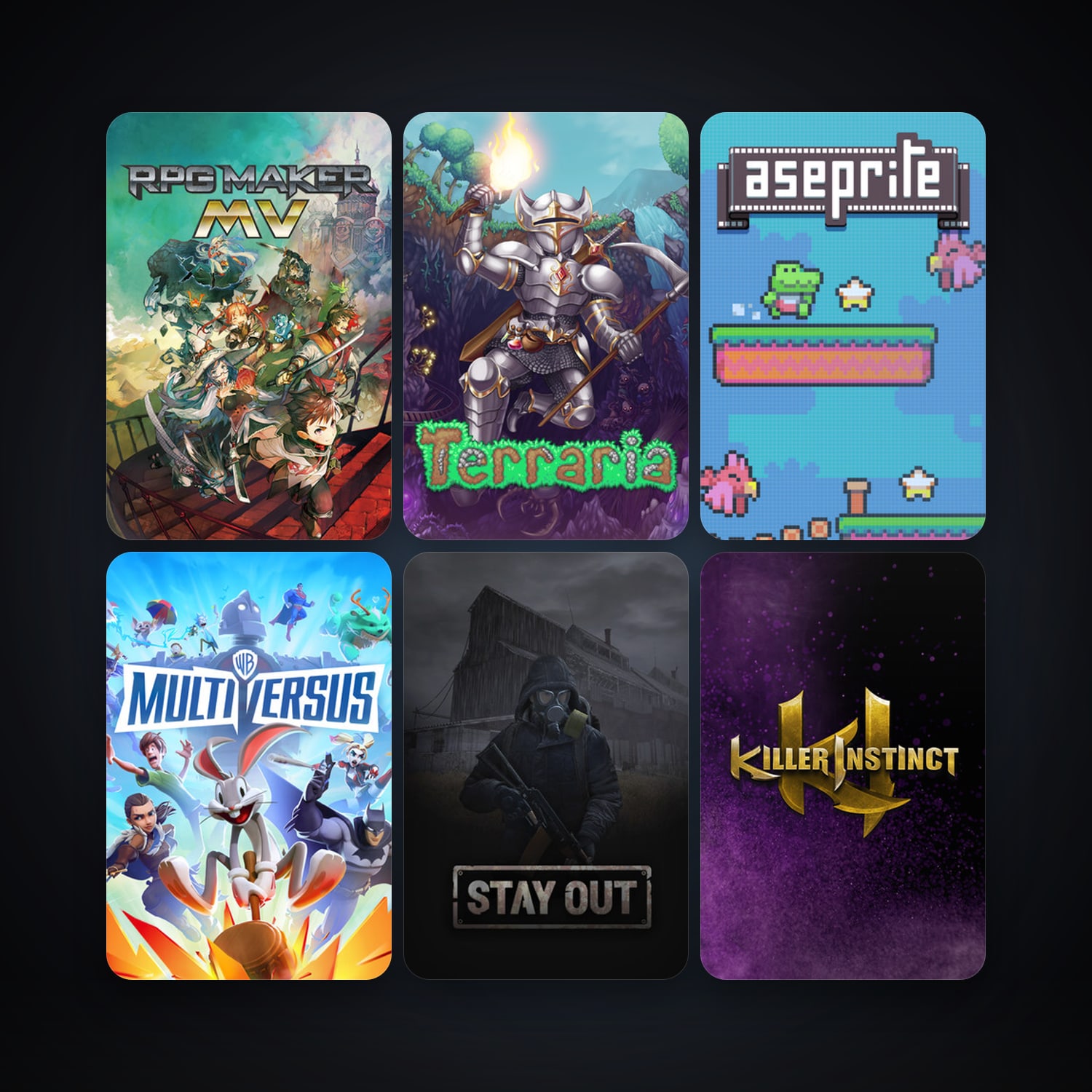 Terraria + RPG Maker MV, 12 games, clean — HabibiAccounts
