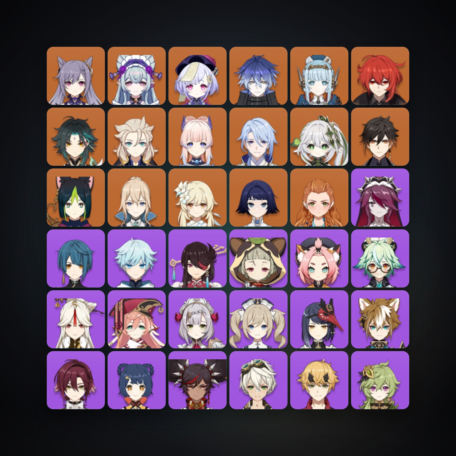 Genshin Impact | AR 58 | 58 Chars | 14× 5★ — Genshin / miHoYo Account · 263186041 — HabibiAccounts