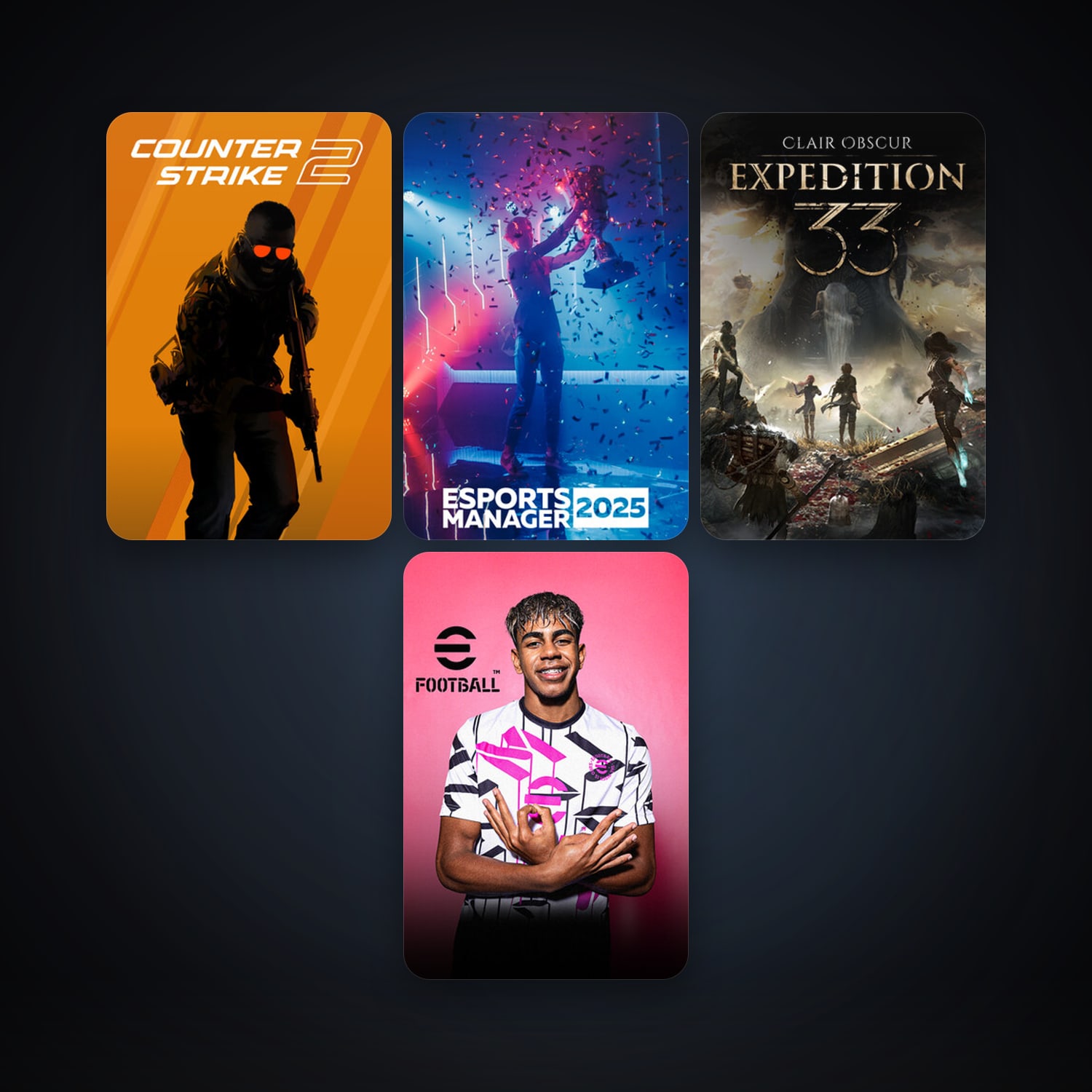 CS2 Prime + eFootball 2024, 7 games, clean — HabibiAccounts