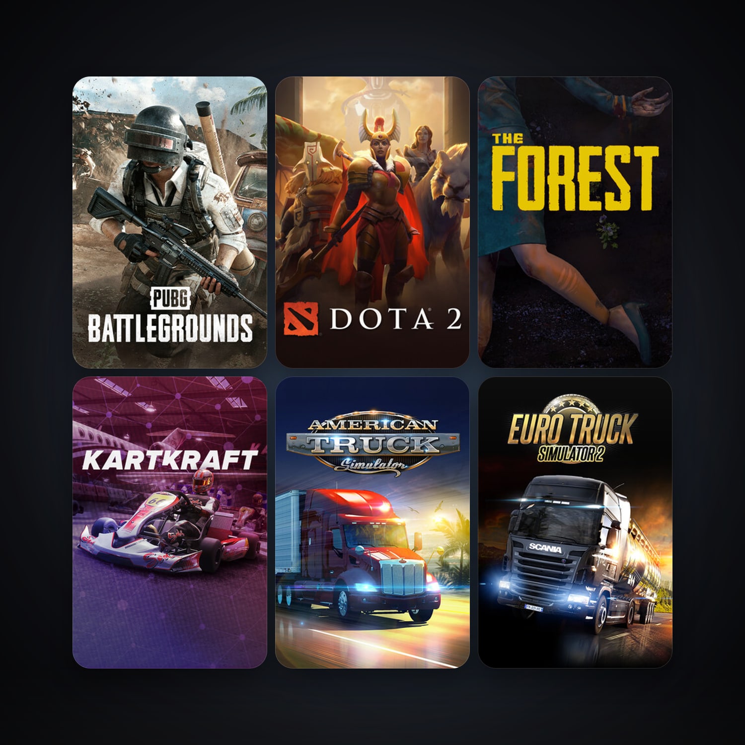 Dota 2 + Euro Truck Simulator 2, 16 games, clean — HabibiAccounts