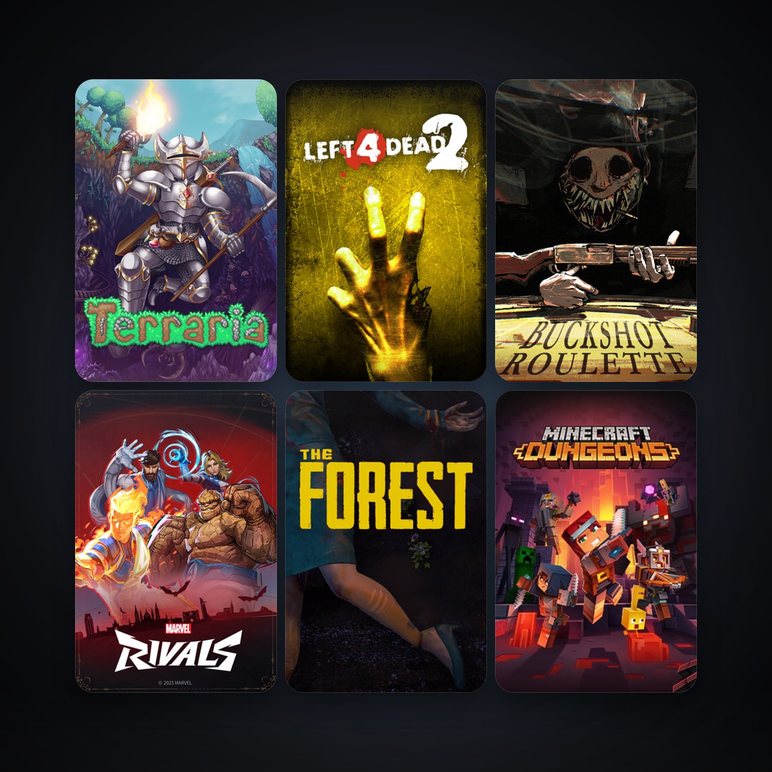 Left 4 Dead 2 + Terraria, 8 games, clean — HabibiAccounts