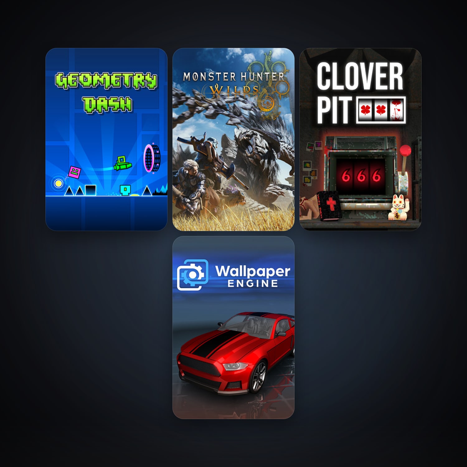 Geometry Dash + Wallpaper Engine, 11 games, clean — HabibiAccounts