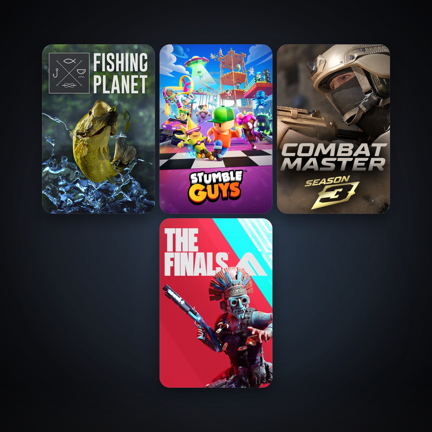 Fishing Planet + Stumble Guys, 9 games, clean — HabibiAccounts