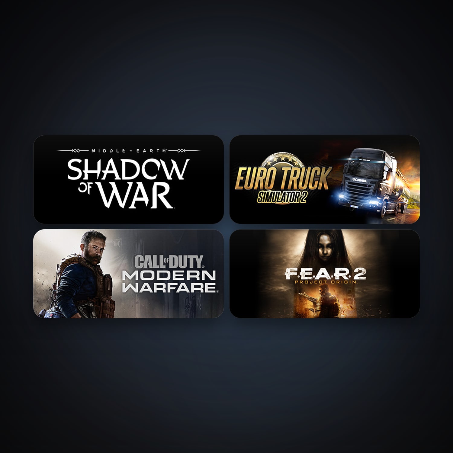 F.E.A.R. 2: Project Origin + Euro Truck Simulator 2, 11 games, clean — HabibiAccounts