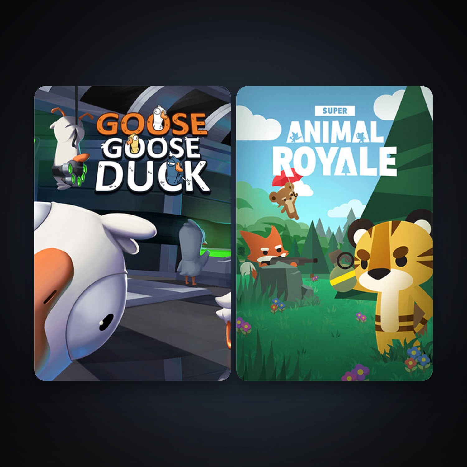 Super Animal Royale + Goose Goose Duck, 2 games, clean — HabibiAccounts