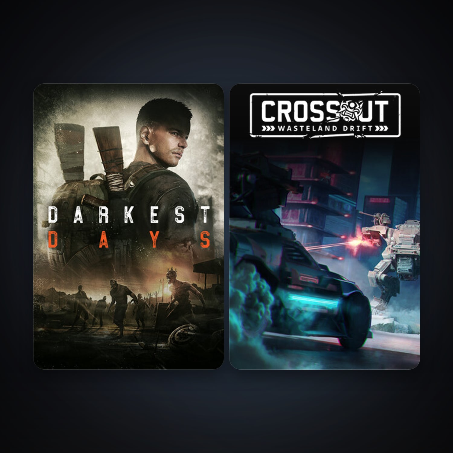 Crossout + DARKEST DAYS, 4 games, clean — HabibiAccounts