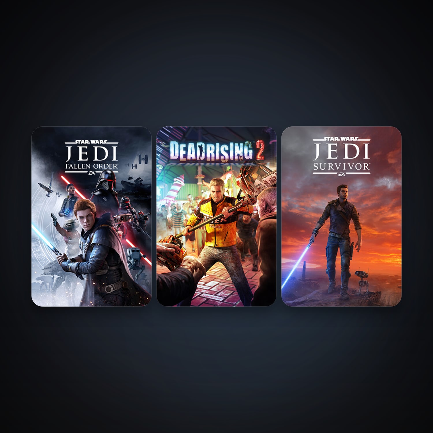Dead Rising 2 + STAR WARS Jedi: Fallen Order, 3 games, clean — HabibiAccounts