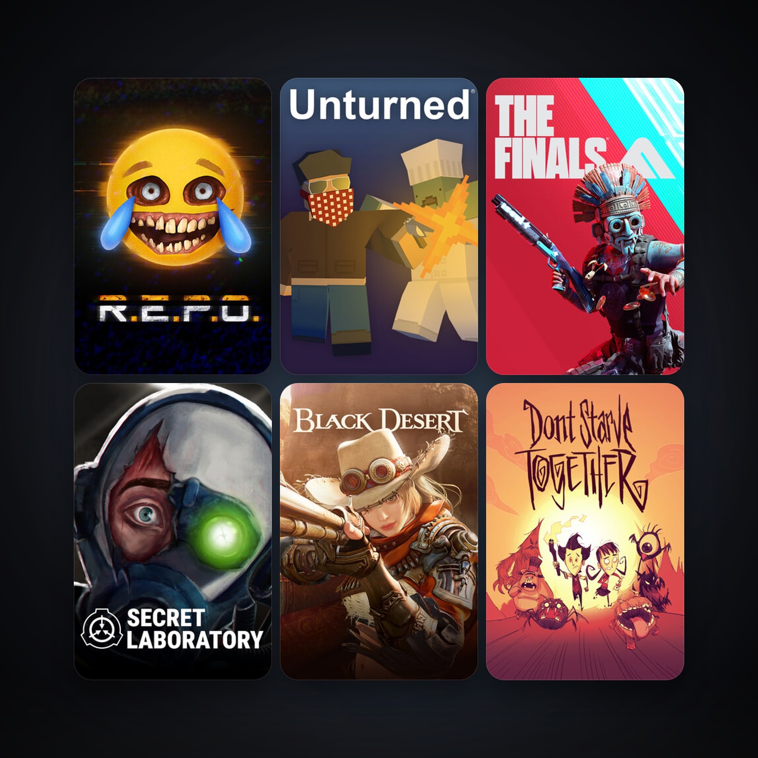 Unturned + Don't Starve Together, 14 games, clean — HabibiAccounts