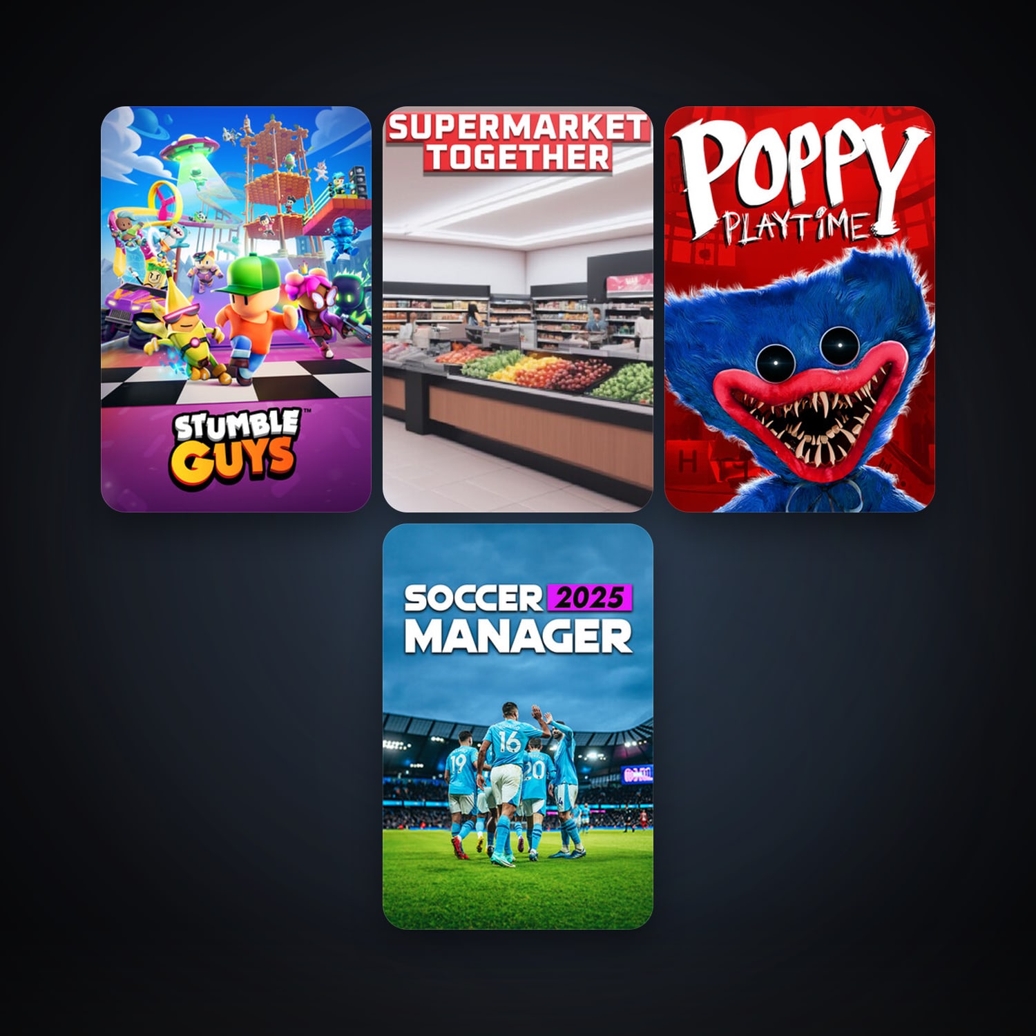 Steam account: Stumble Guys + Poppy Playtime, 5 games, clean — HabibiAccounts