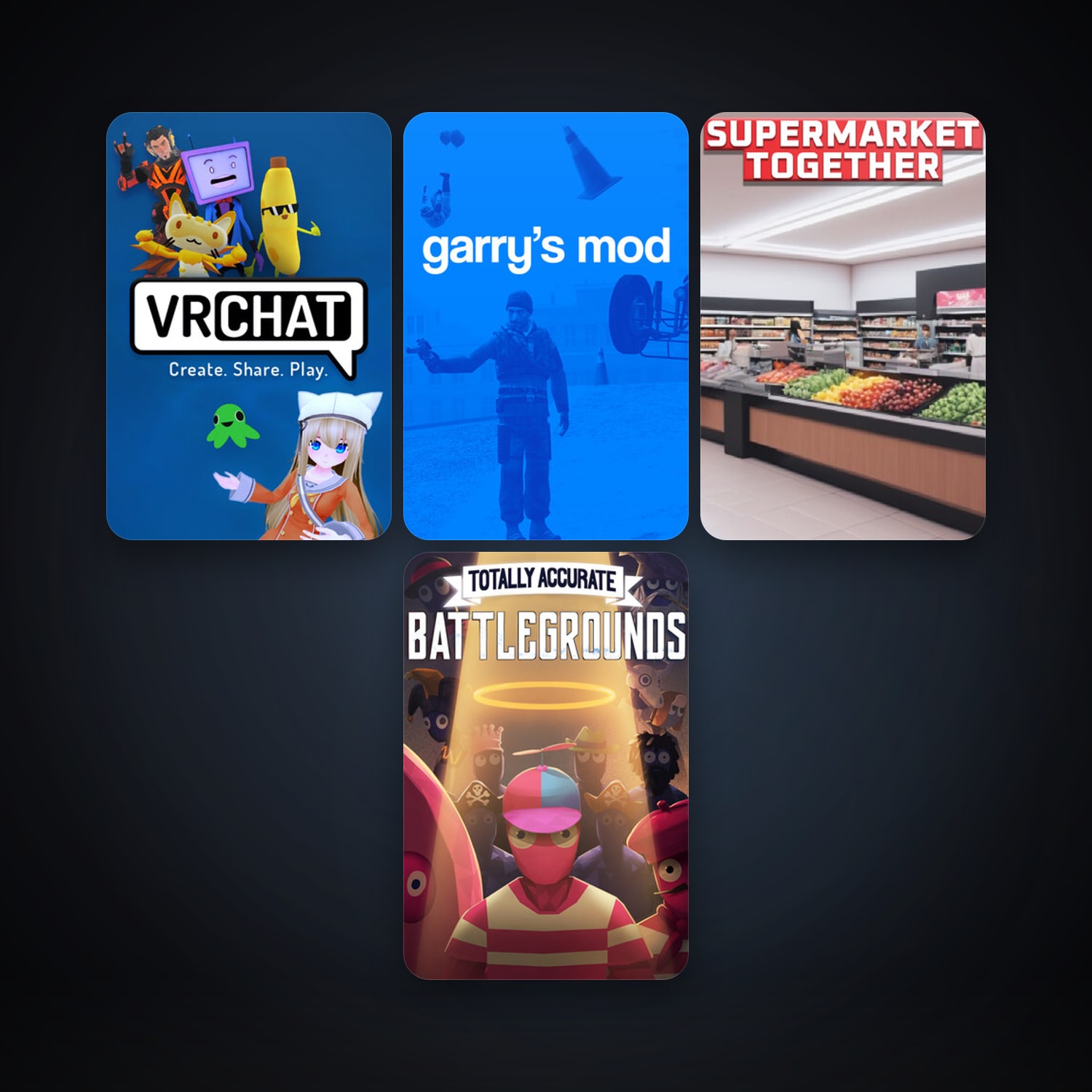 Garry's Mod + VRChat, 8 games, clean — HabibiAccounts