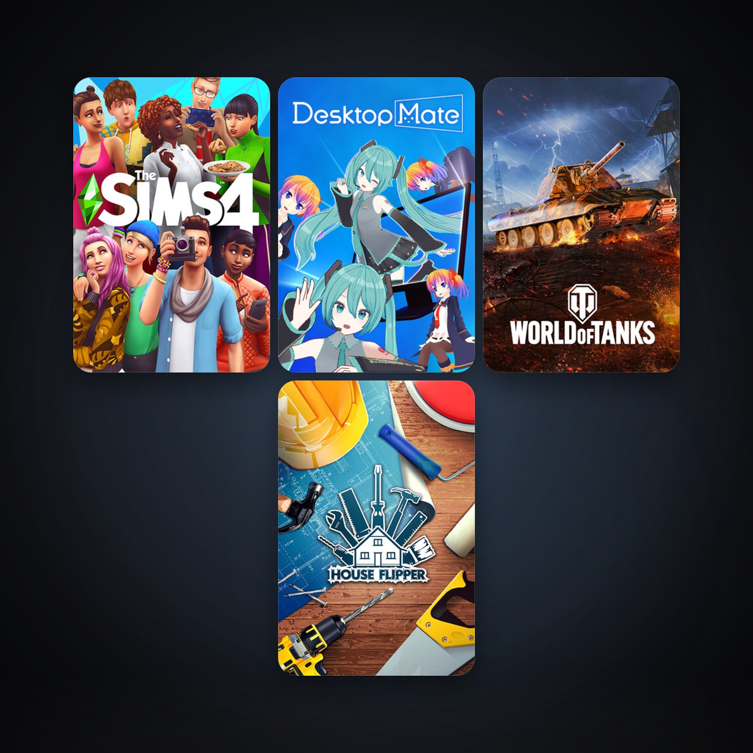 House Flipper + The Sims 4, 14 games, clean — HabibiAccounts