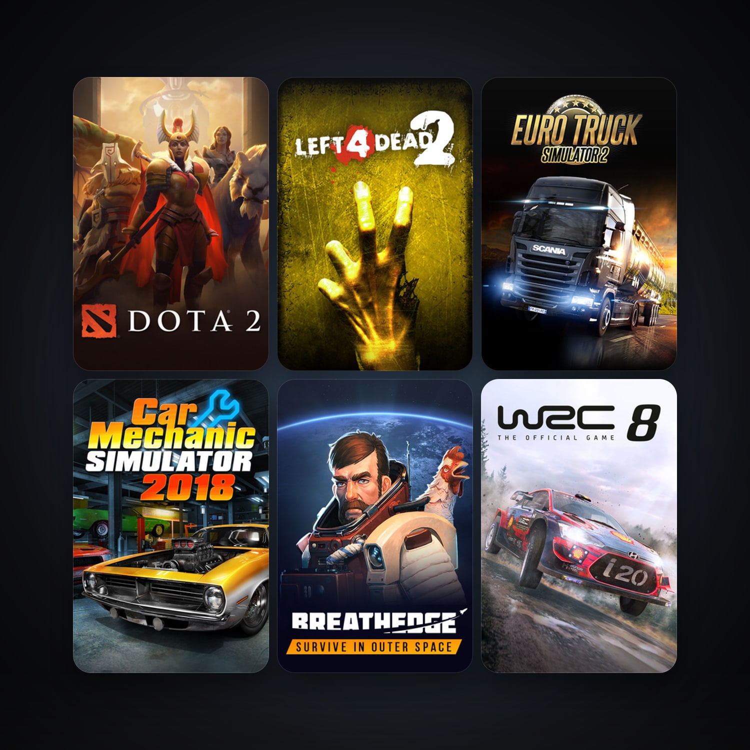 Left 4 Dead 2 + Dota 2, 9 games, clean — HabibiAccounts