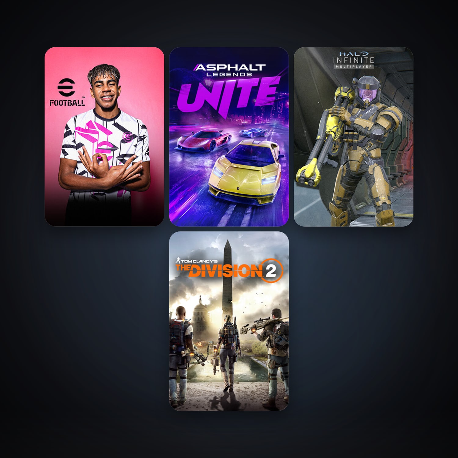 Halo Infinite + eFootball 2024, 7 games, clean — HabibiAccounts