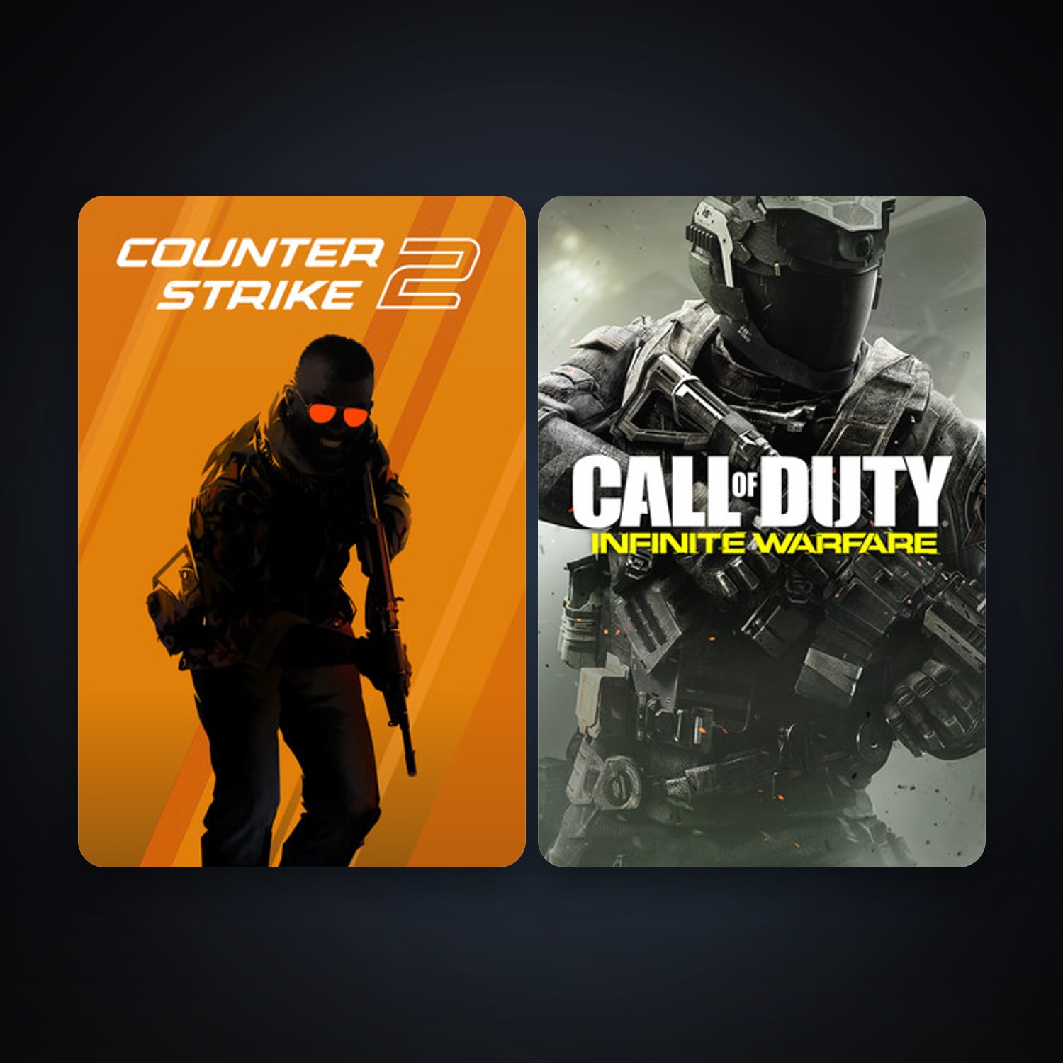 CS2 Prime + Call of Duty: Infinite Warfare, 2 games, clean — HabibiAccounts