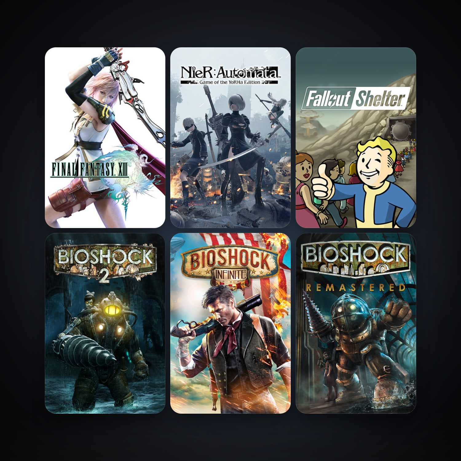 BioShock 2 + BioShock Infinite, 13 games, clean — HabibiAccounts