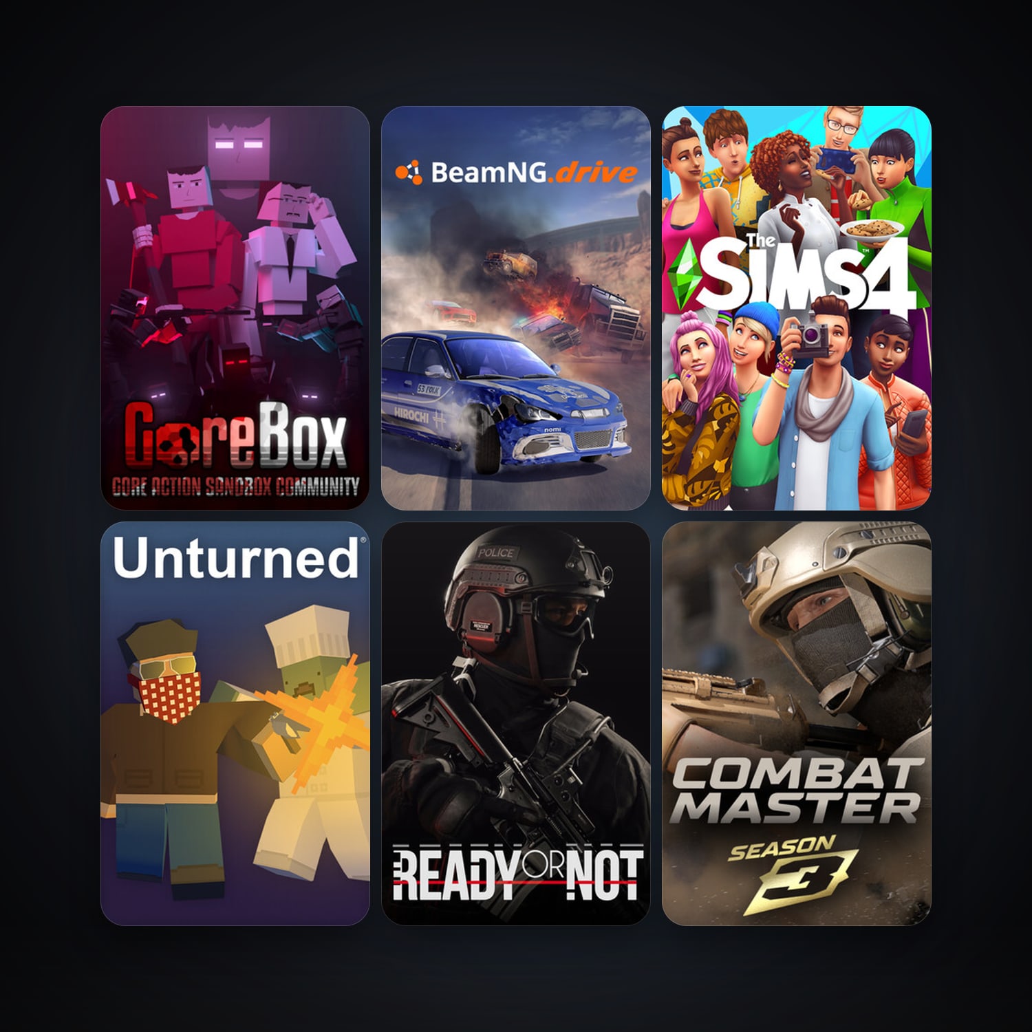 BeamNG.drive + Unturned, 51 games, clean — HabibiAccounts