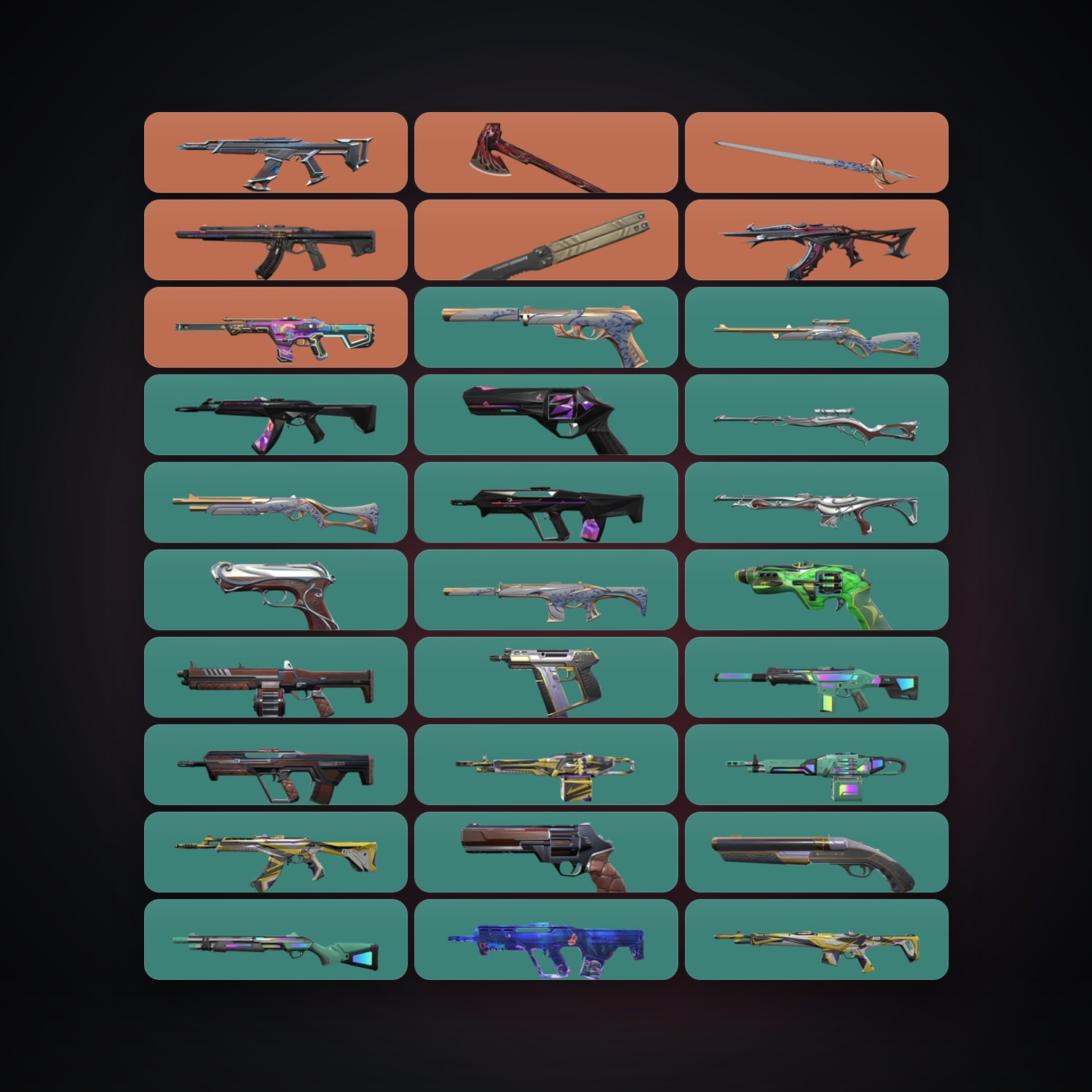 NA Plat 1 locker — 3 knives, 40 skins, lvl 67 — HabibiAccounts