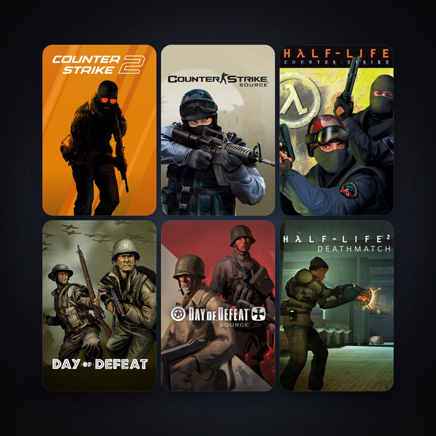 Counter-Strike + Day of Defeat, 11 games, clean — HabibiAccounts