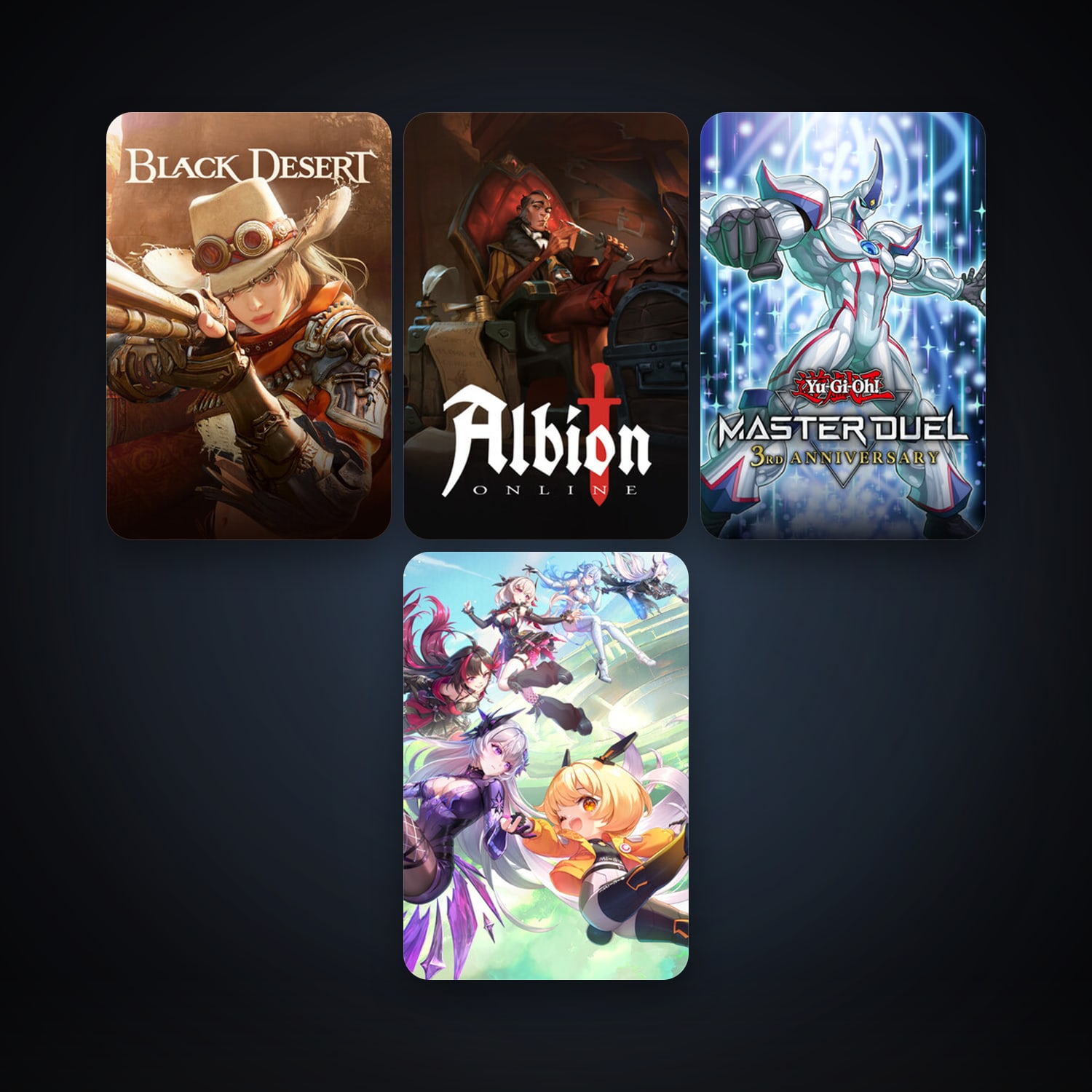 Black Desert Online + Yu-Gi-Oh! Duel Links, 9 games, clean — HabibiAccounts