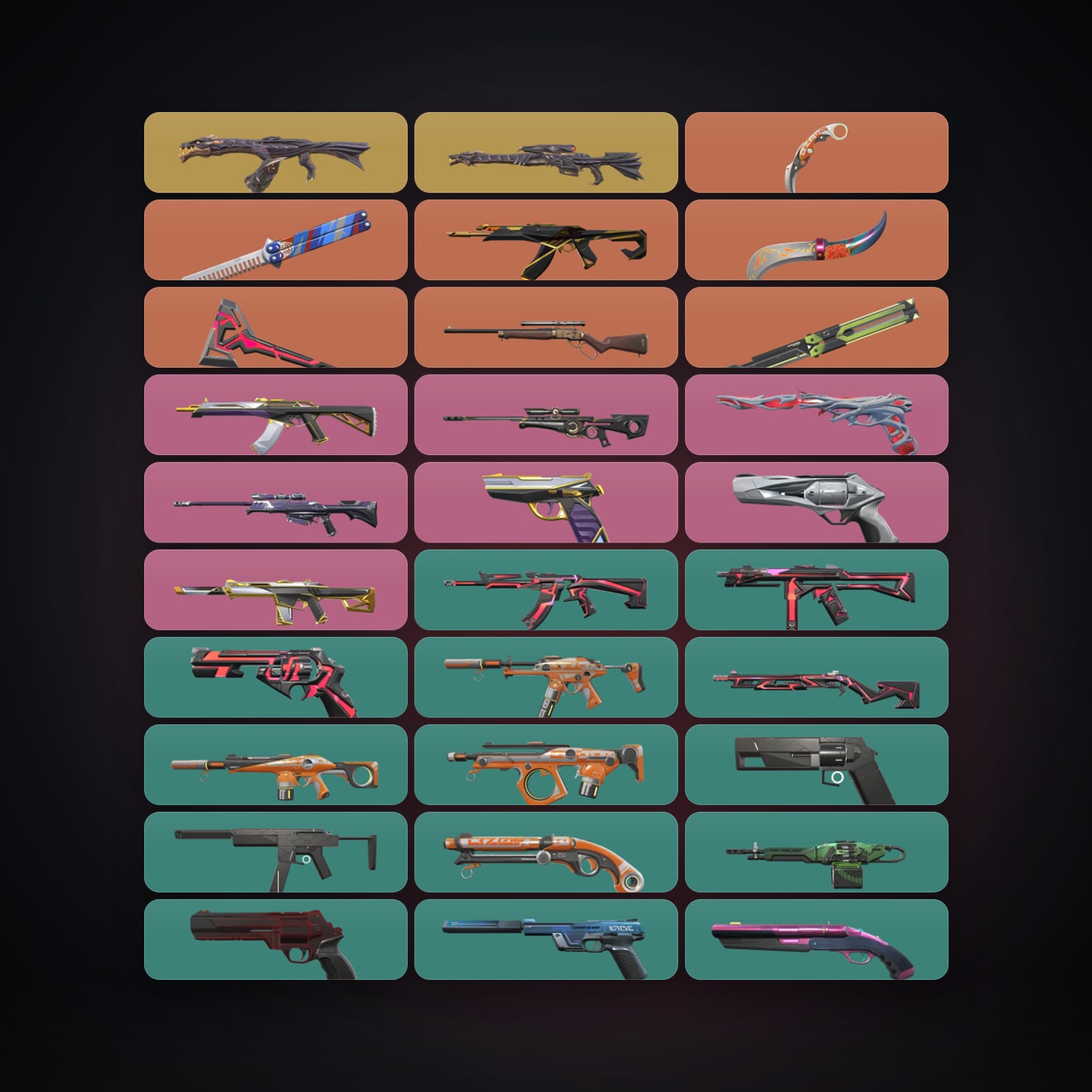 NA Gold 2 locker — 5 knives, 47 skins, lvl 156 — HabibiAccounts