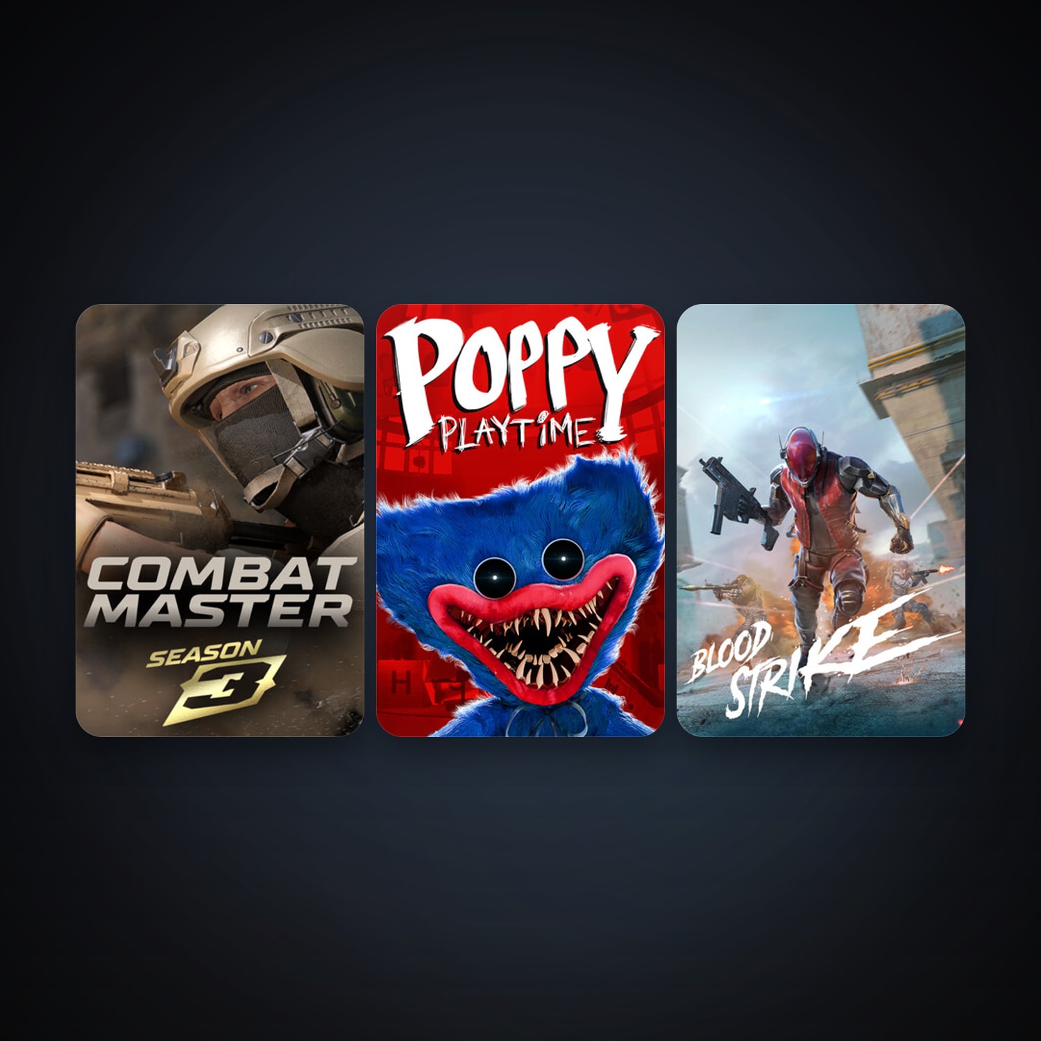 Poppy Playtime + Combat Master: Season 1, 6 games, clean — HabibiAccounts