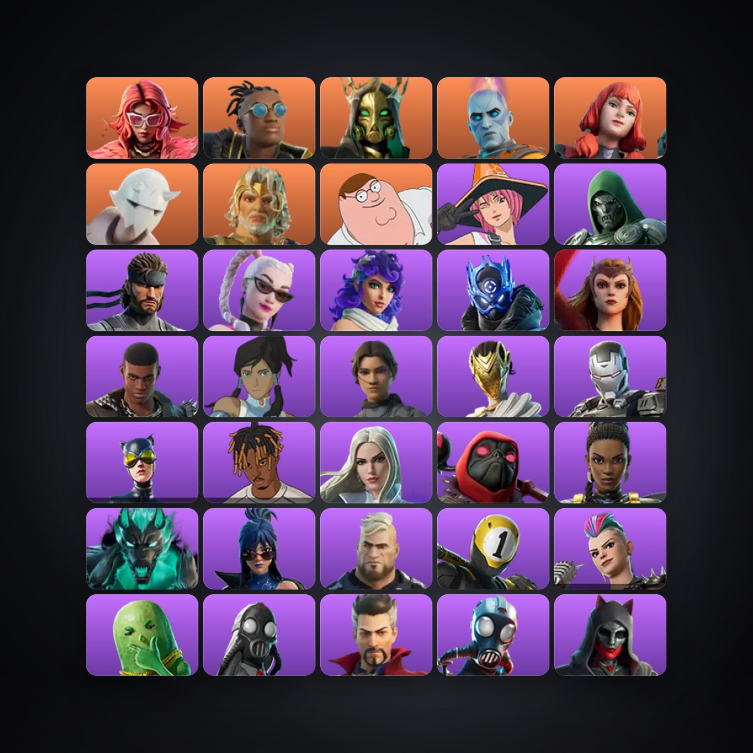 Fortnite account with Valeria & Malik — 90 skins — 750 V-Bucks — lvl 2266 — HabibiAccounts