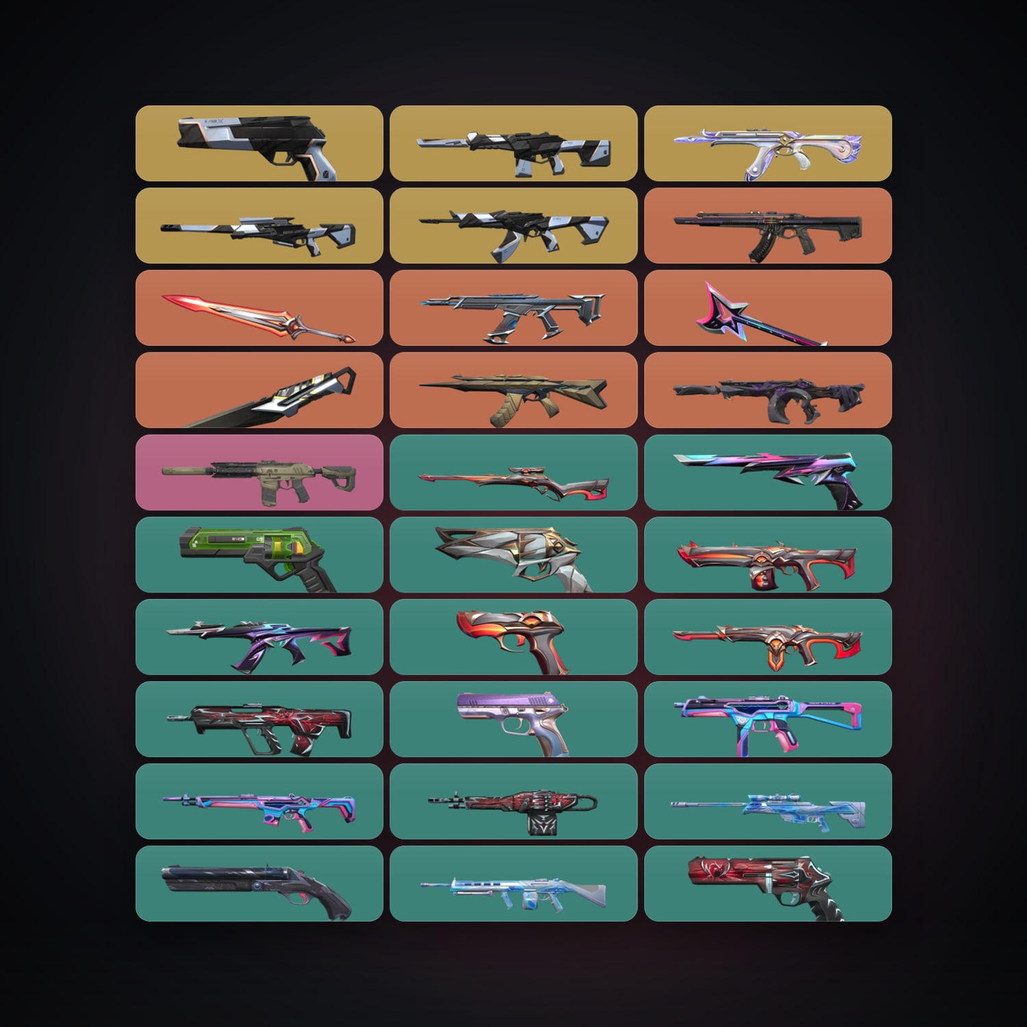 BR Silver 3 locker — 3 knives, 40 skins, lvl 176 — HabibiAccounts