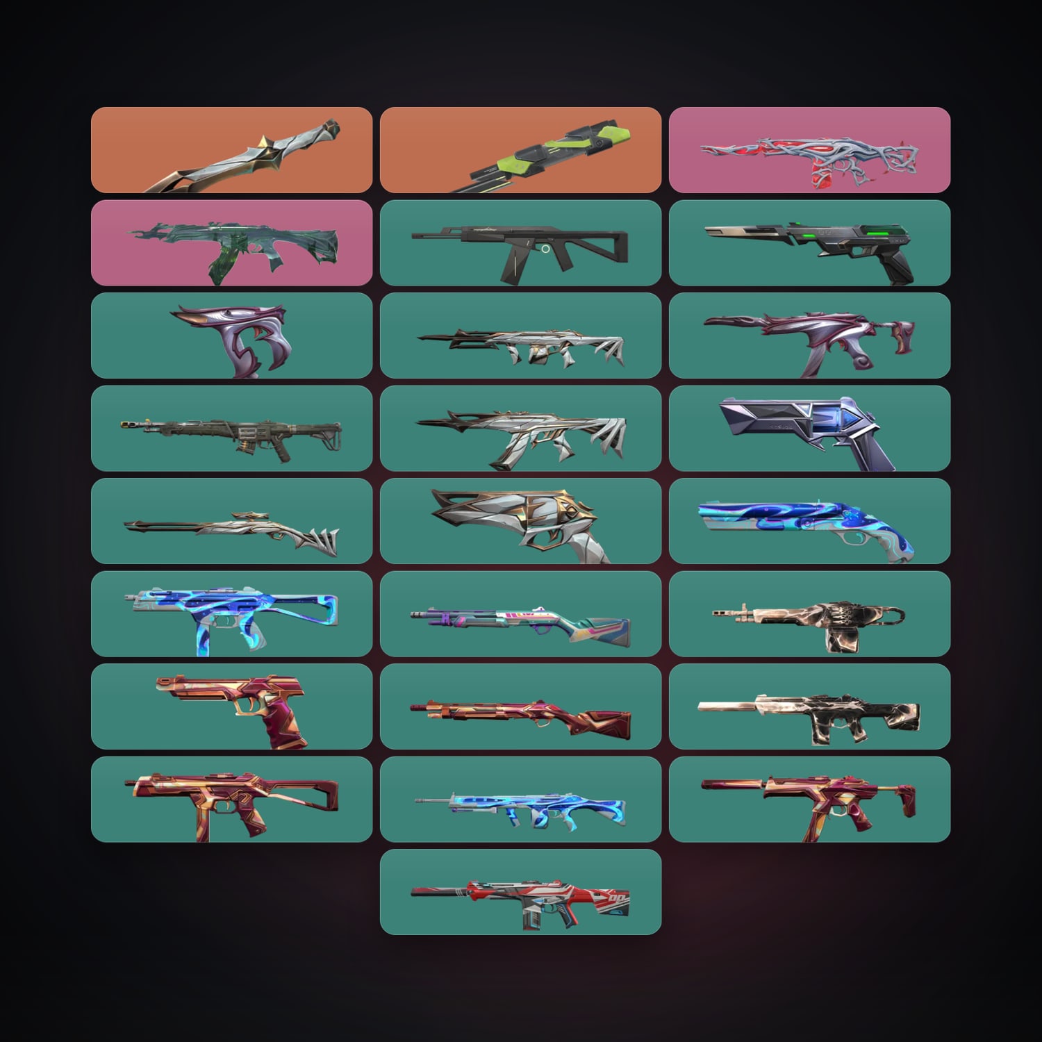 NA Plat 3 locker — 2 knives, 27 skins, lvl 94 — HabibiAccounts