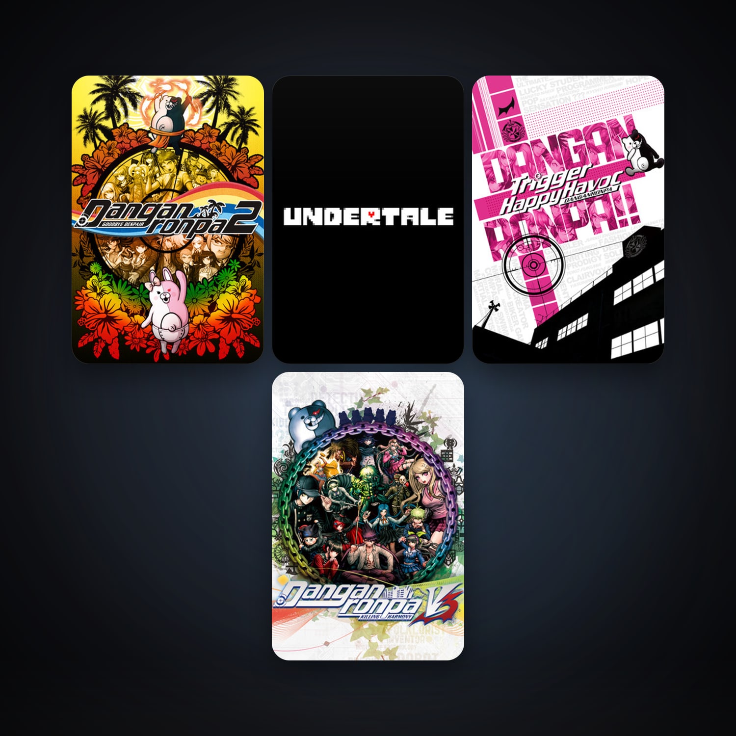 Undertale + Danganronpa: Trigger Happy Havoc, 13 games, clean — HabibiAccounts