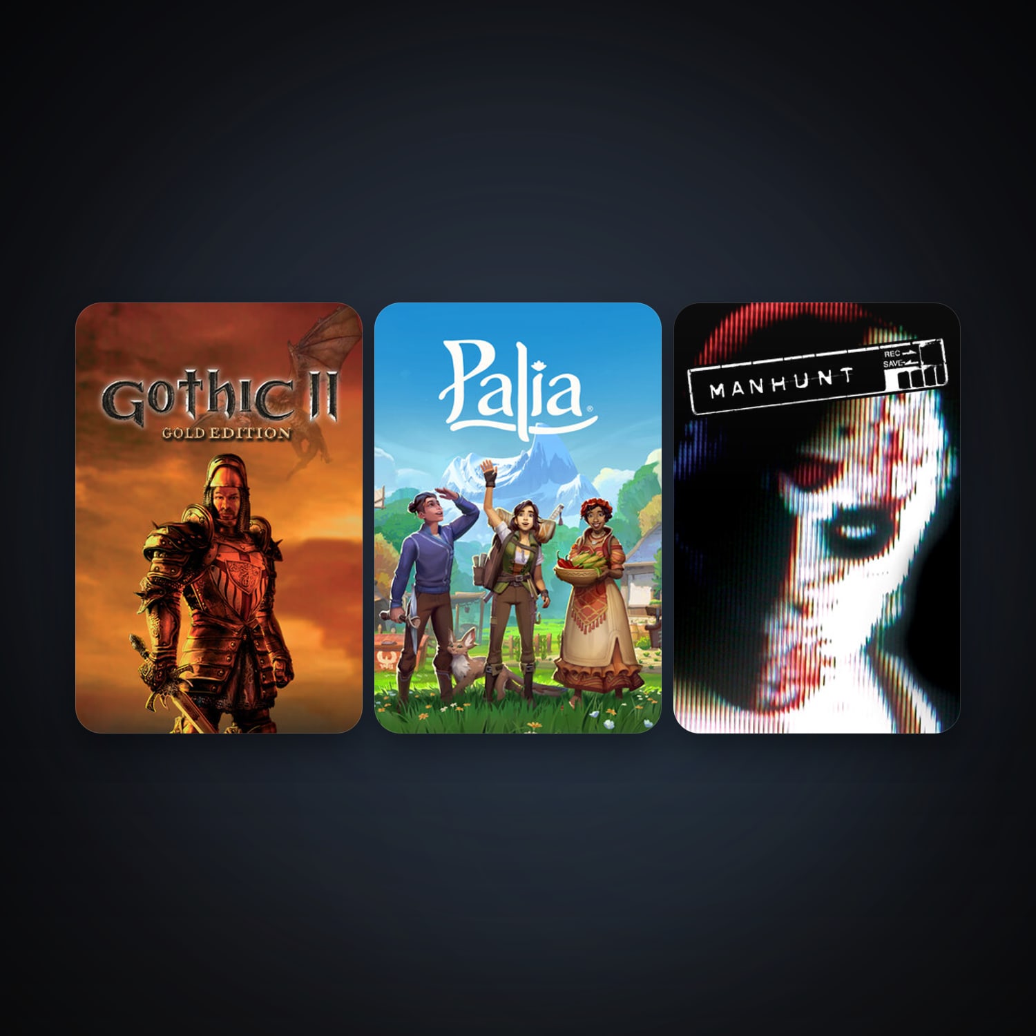 Manhunt + Gothic II: Gold Edition, 9 games, clean — HabibiAccounts