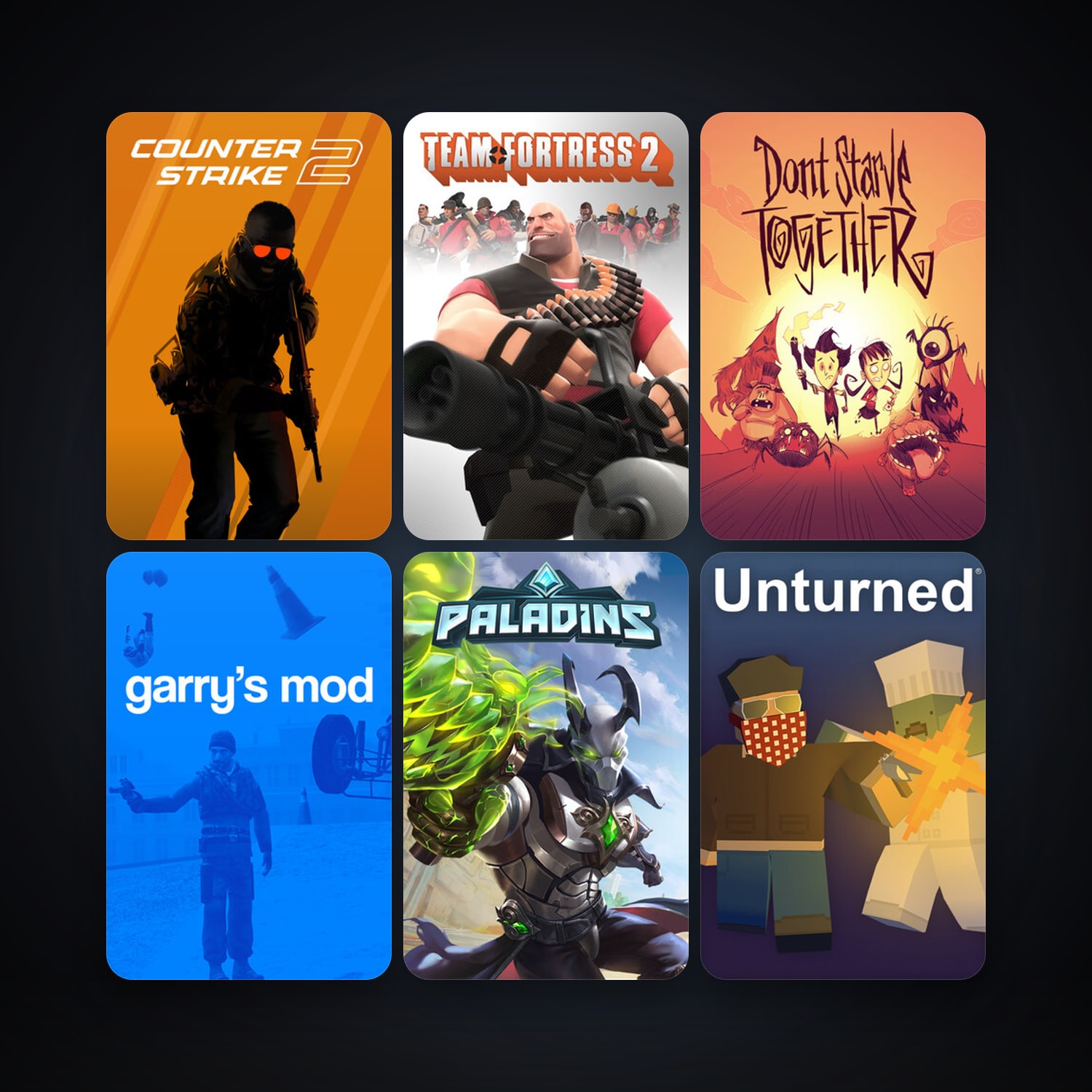 Team Fortress 2 + CS2 Prime, 22 games, clean — HabibiAccounts