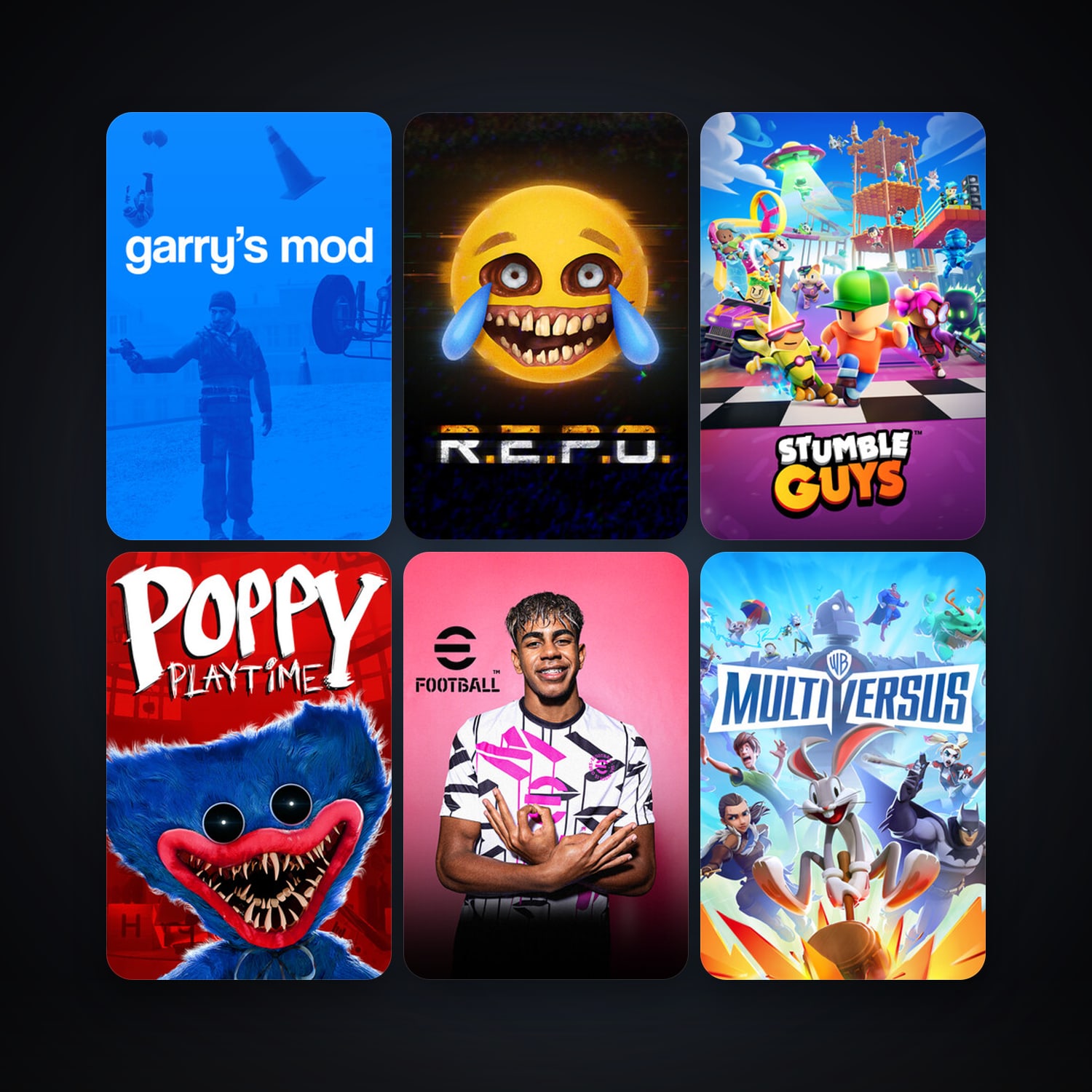 Garry's Mod + eFootball 2024, 8 games, clean — HabibiAccounts