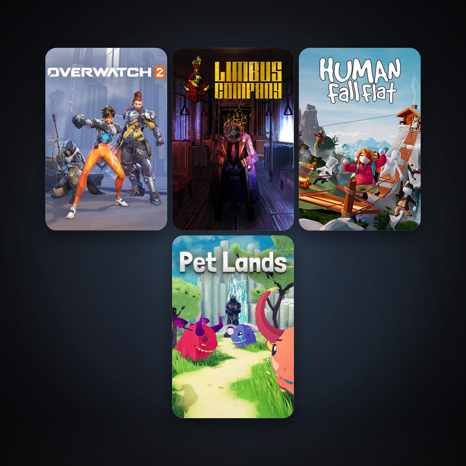Human: Fall Flat + Limbus Company, 10 games, clean — HabibiAccounts
