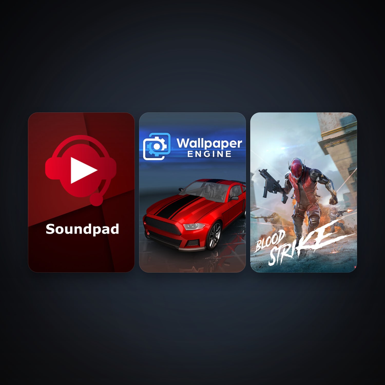 Wallpaper Engine + Soundpad, 5 games, clean — HabibiAccounts
