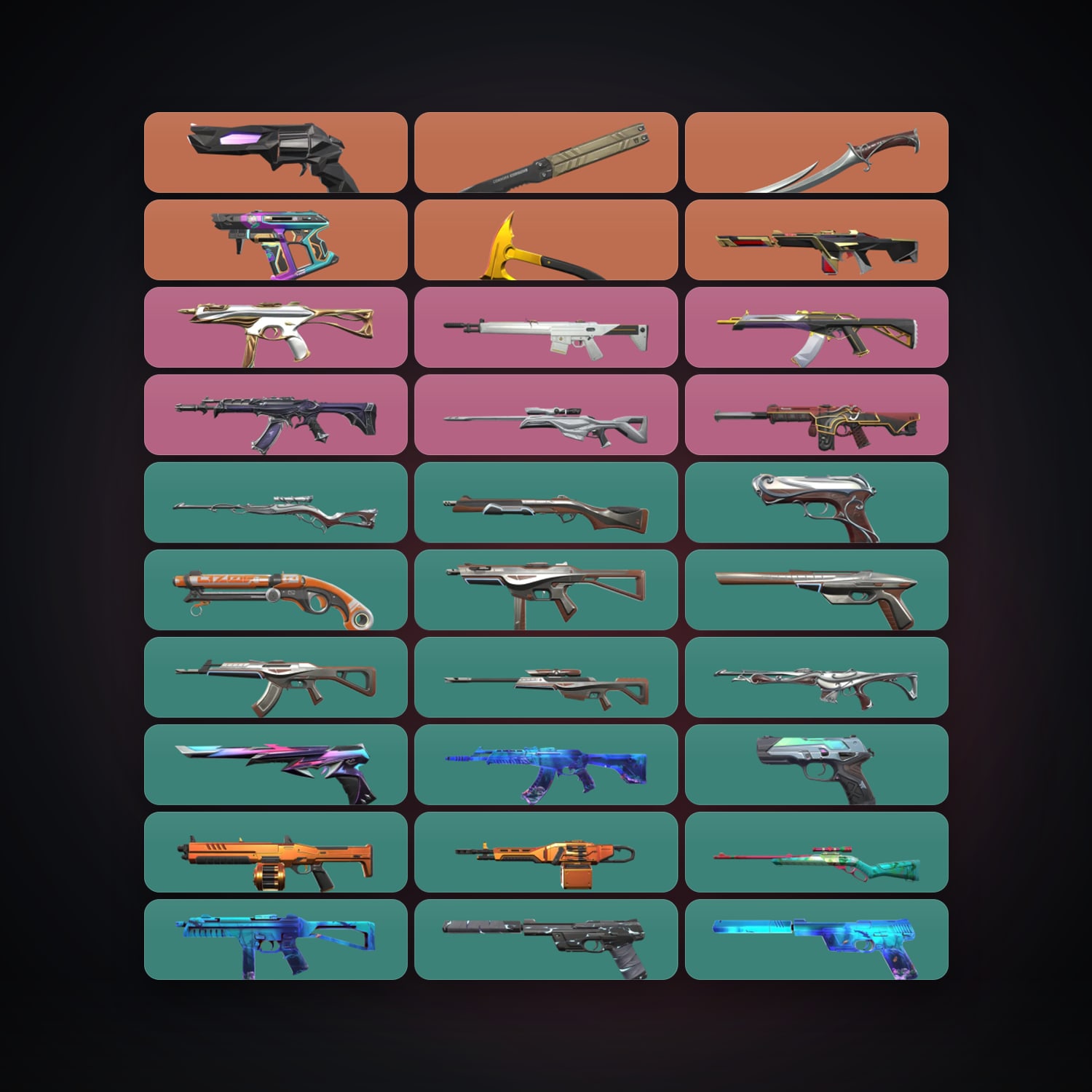 AP Silver 3 locker — 3 knives, 46 skins, lvl 175 — HabibiAccounts