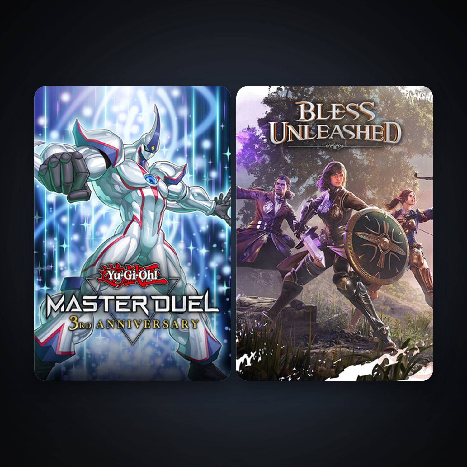 Bless Unleashed + Yu-Gi-Oh! Master Duel, 2 games, clean — HabibiAccounts