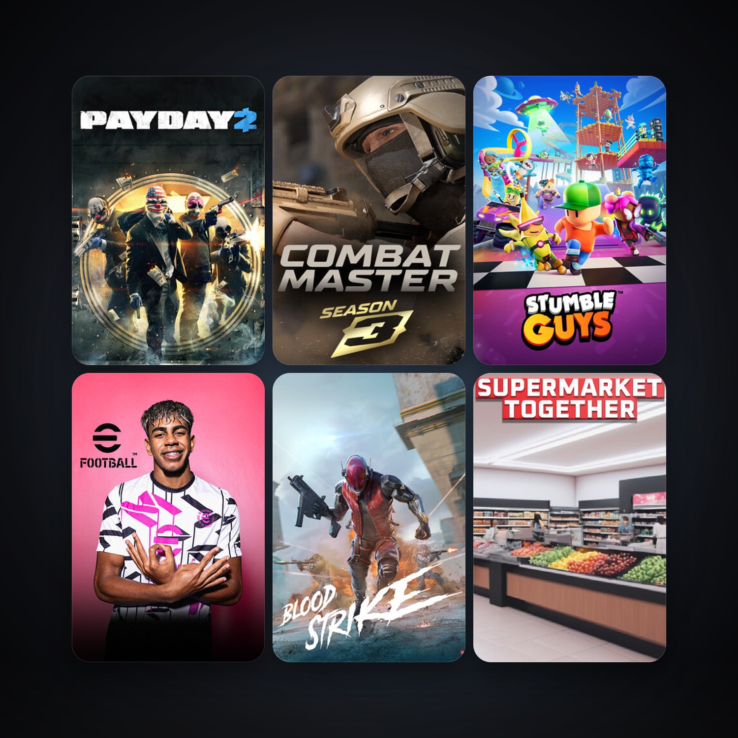 PAYDAY 2 + VRChat, 19 games, clean — HabibiAccounts